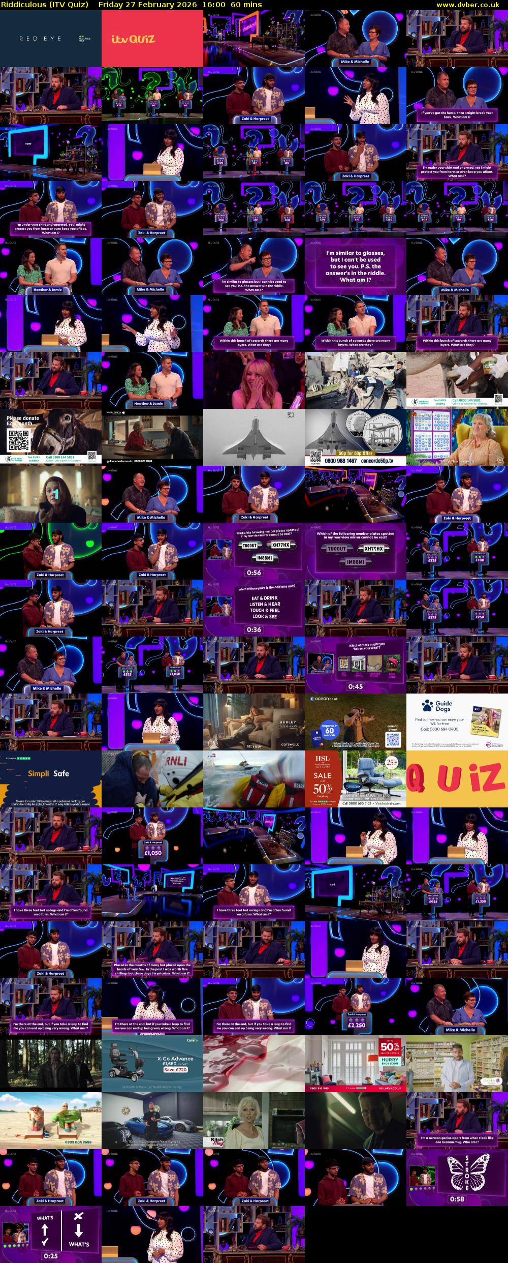 Riddiculous (ITV Quiz) Friday 27 February 2026 16:00 - 17:00