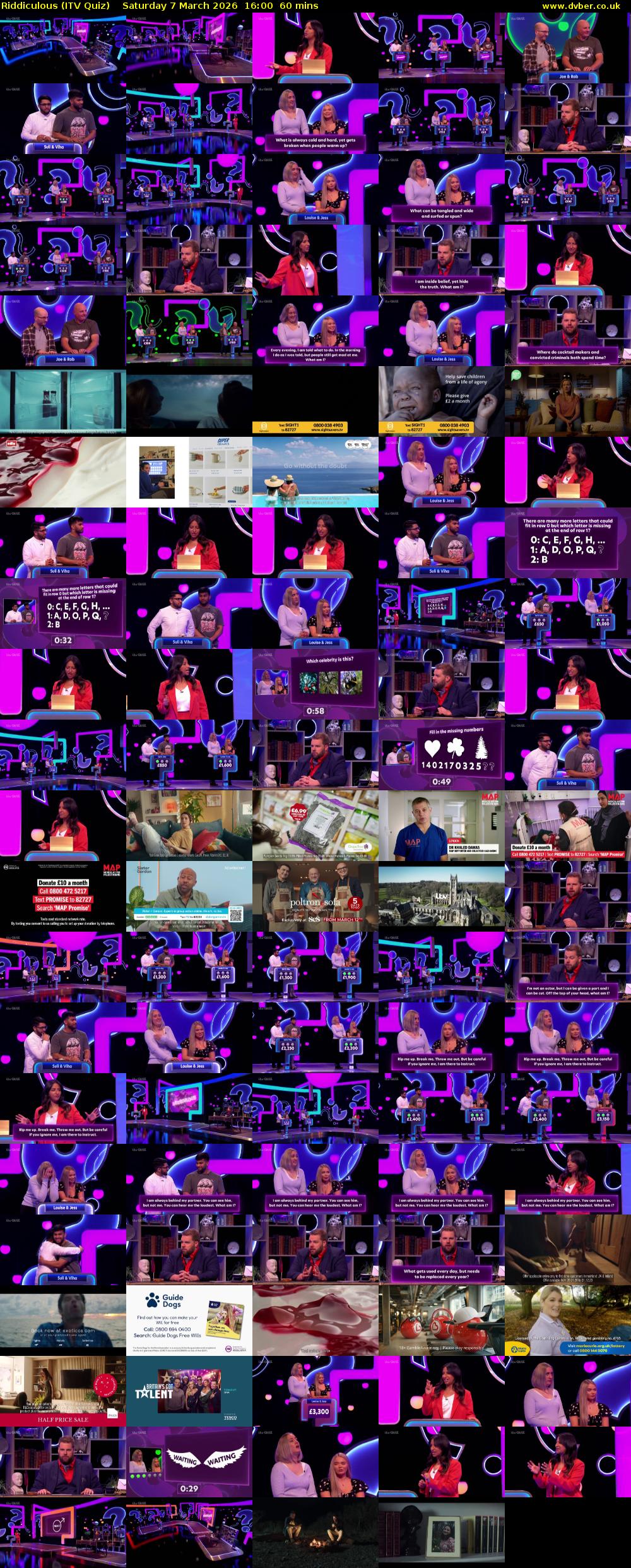 Riddiculous (ITV Quiz) Saturday 7 March 2026 16:00 - 17:00