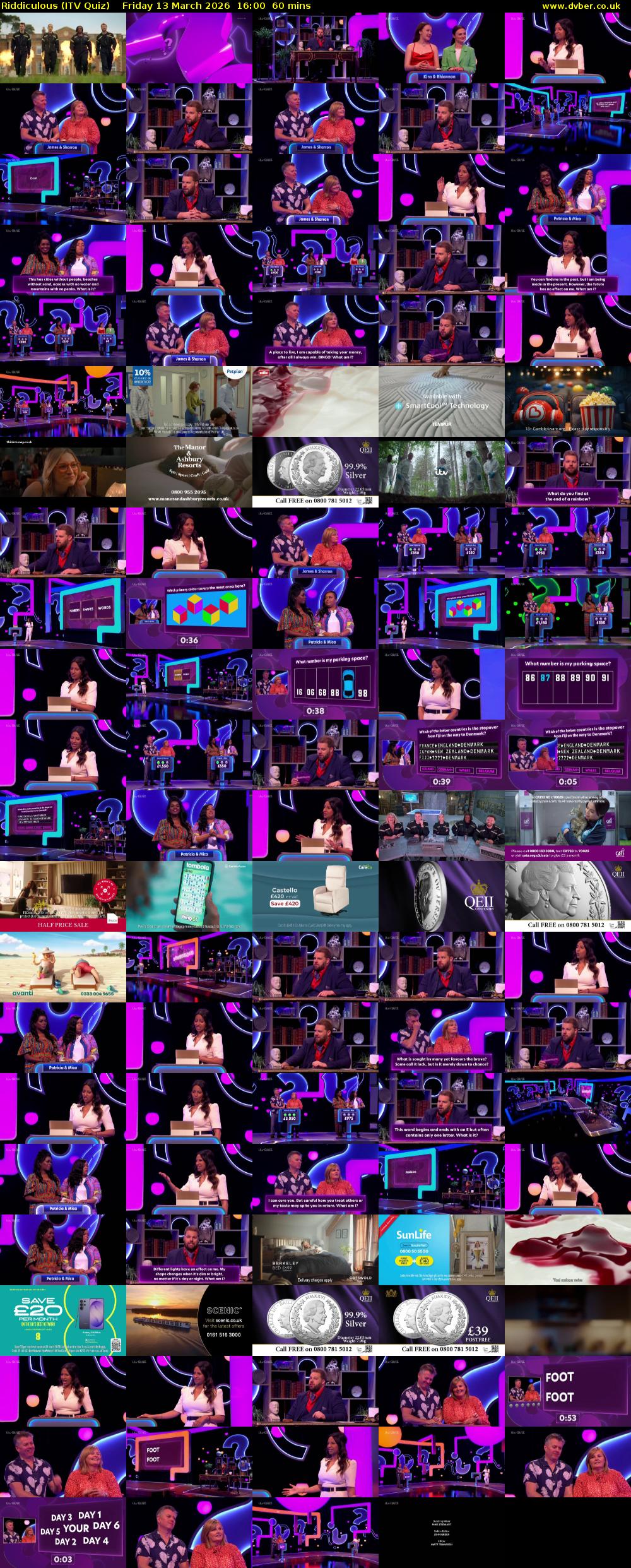 Riddiculous (ITV Quiz) Friday 13 March 2026 16:00 - 17:00