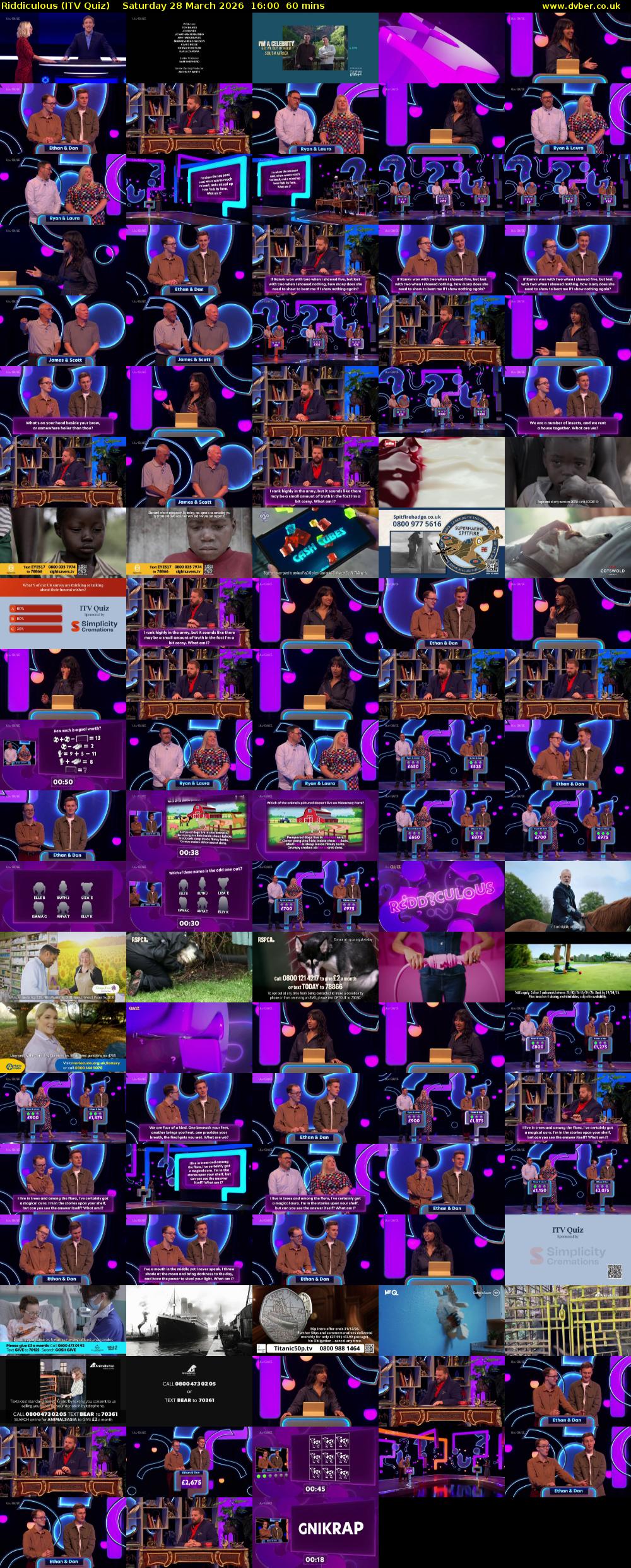 Riddiculous (ITV Quiz) Saturday 28 March 2026 16:00 - 17:00