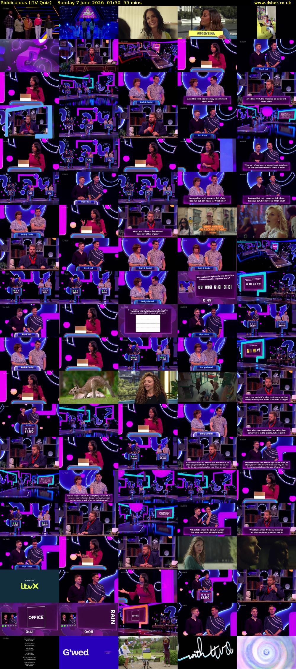 Riddiculous (ITV Quiz) Sunday 7 June 2026 01:50 - 02:45