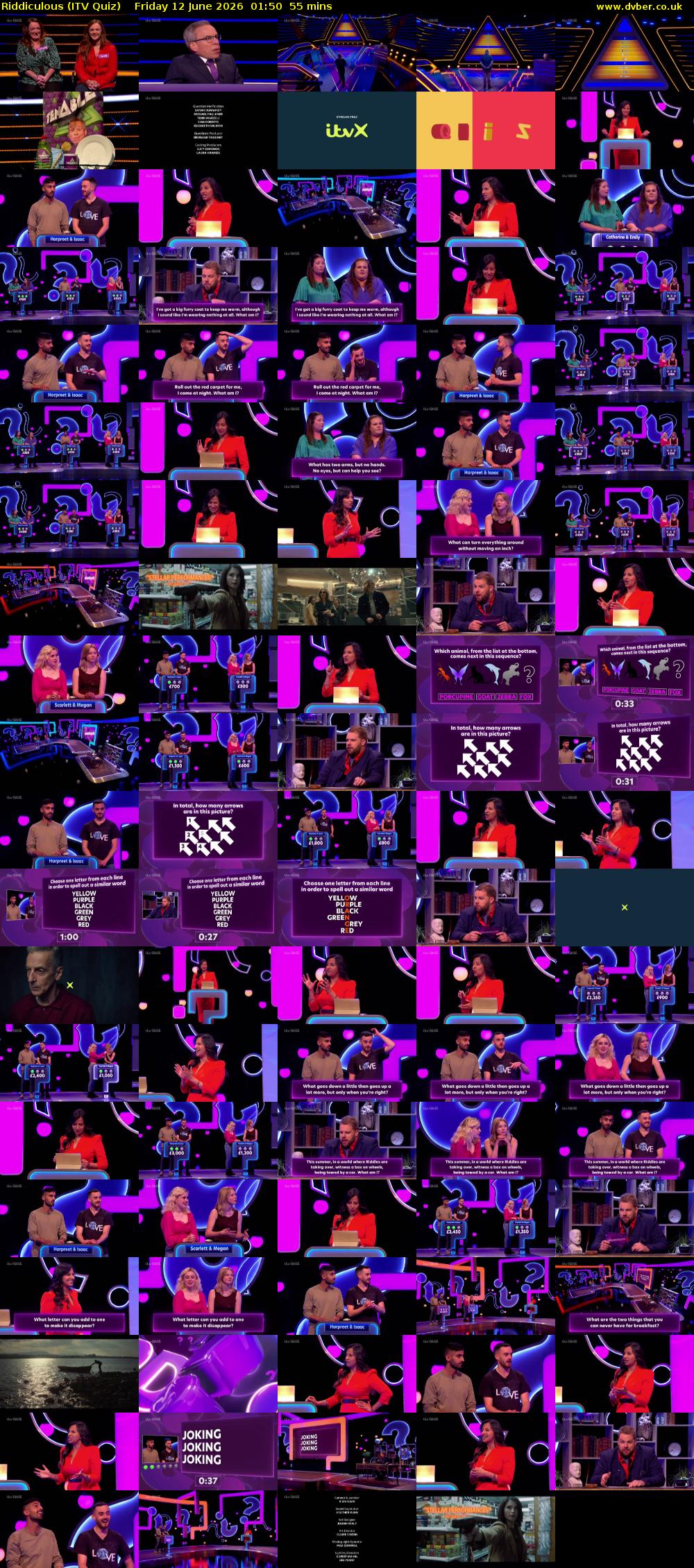 Riddiculous (ITV Quiz) Friday 12 June 2026 01:50 - 02:45