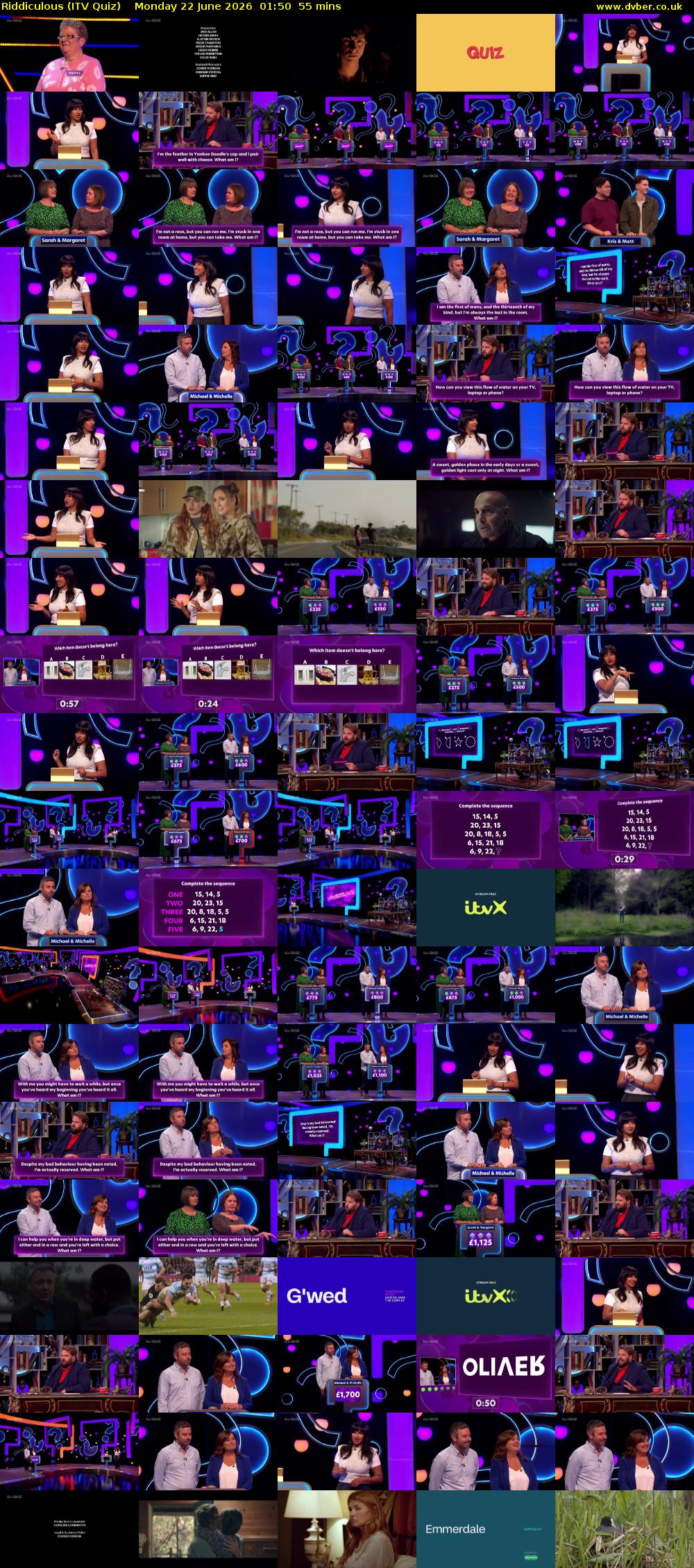 Riddiculous (ITV Quiz) Monday 22 June 2026 01:50 - 02:45