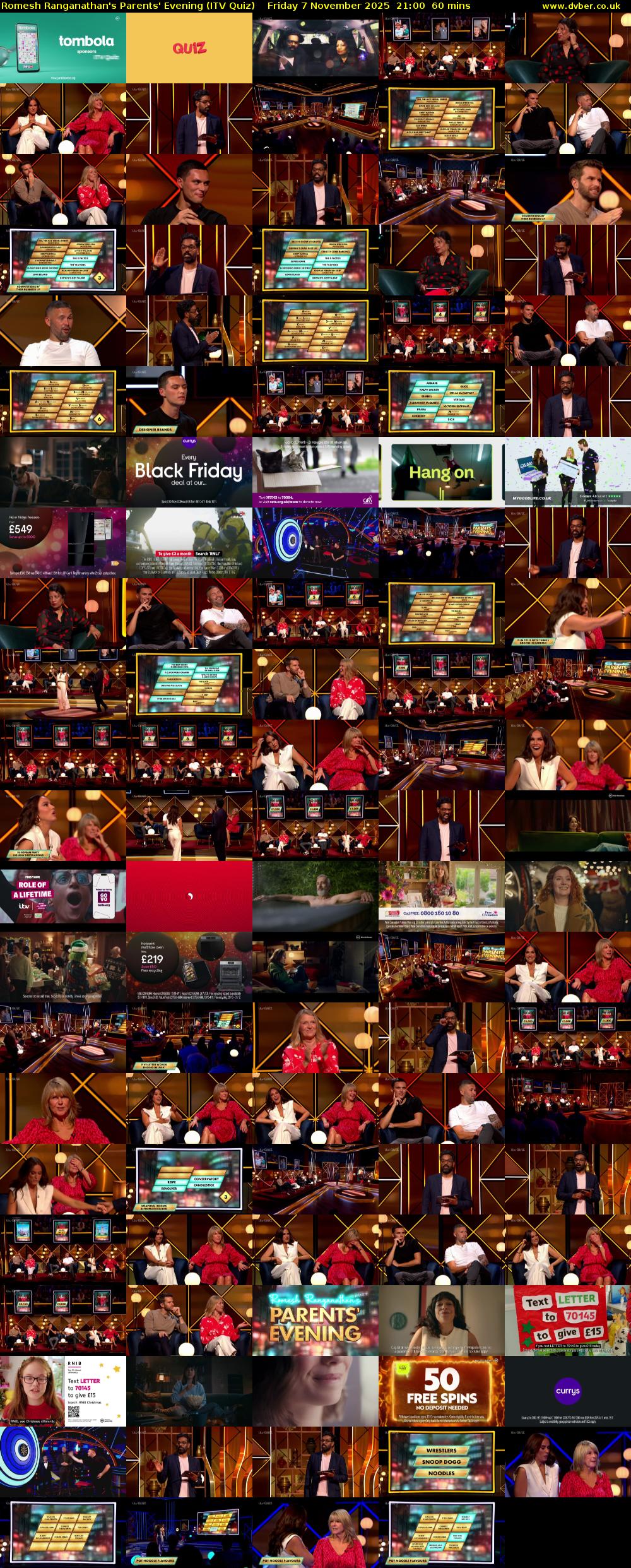 Romesh Ranganathan's Parents' Evening (ITV Quiz) Friday 7 November 2025 21:00 - 22:00
