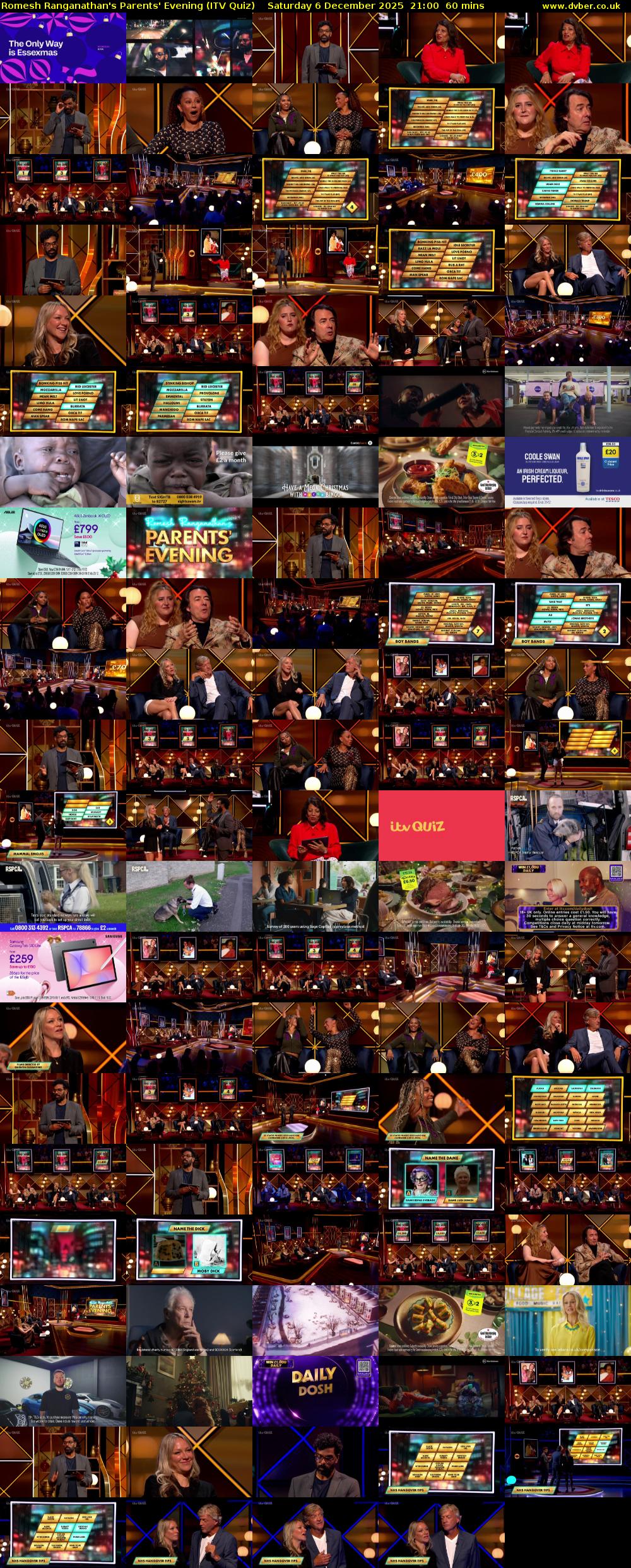 Romesh Ranganathan's Parents' Evening (ITV Quiz) Saturday 6 December 2025 21:00 - 22:00