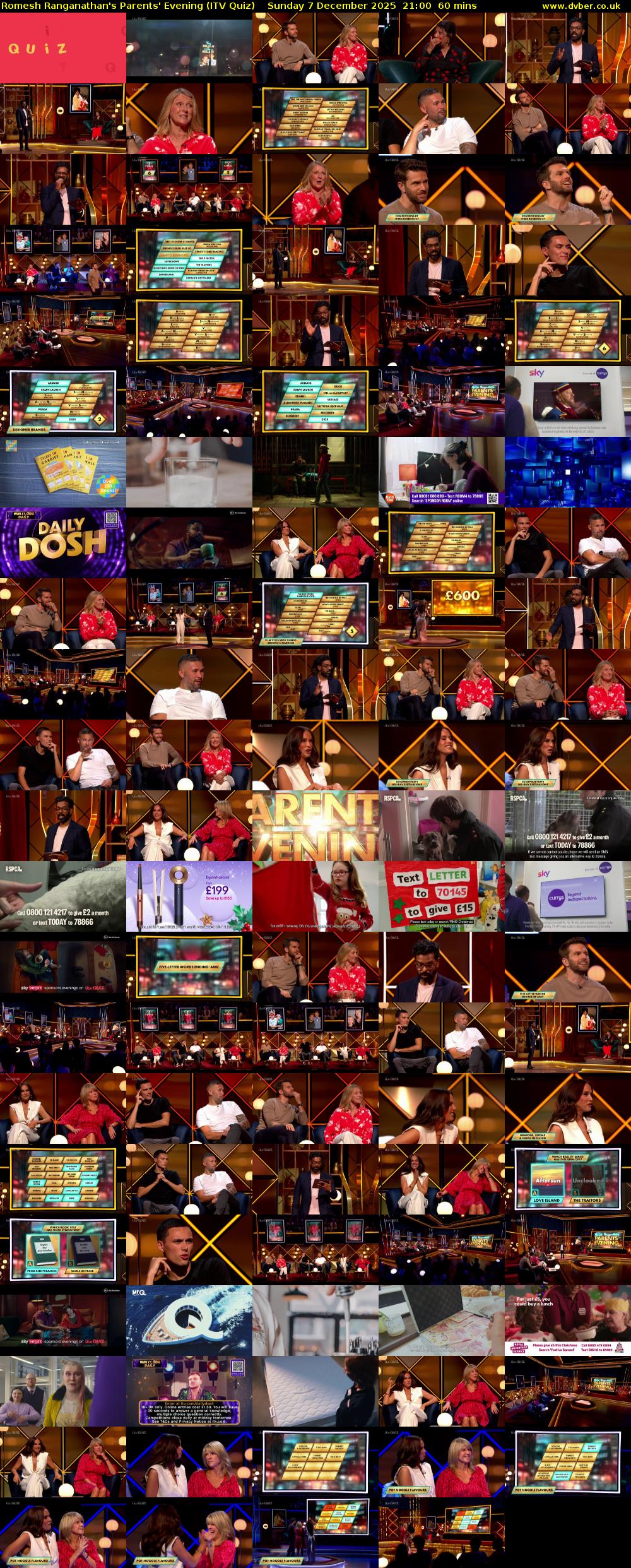 Romesh Ranganathan's Parents' Evening (ITV Quiz) Sunday 7 December 2025 21:00 - 22:00