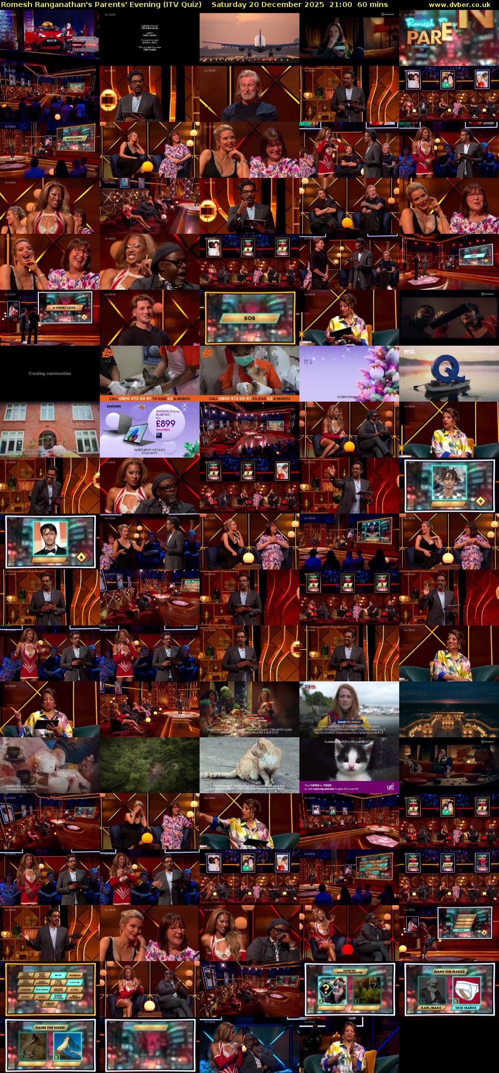 Romesh Ranganathan's Parents' Evening (ITV Quiz) Saturday 20 December 2025 21:00 - 22:00