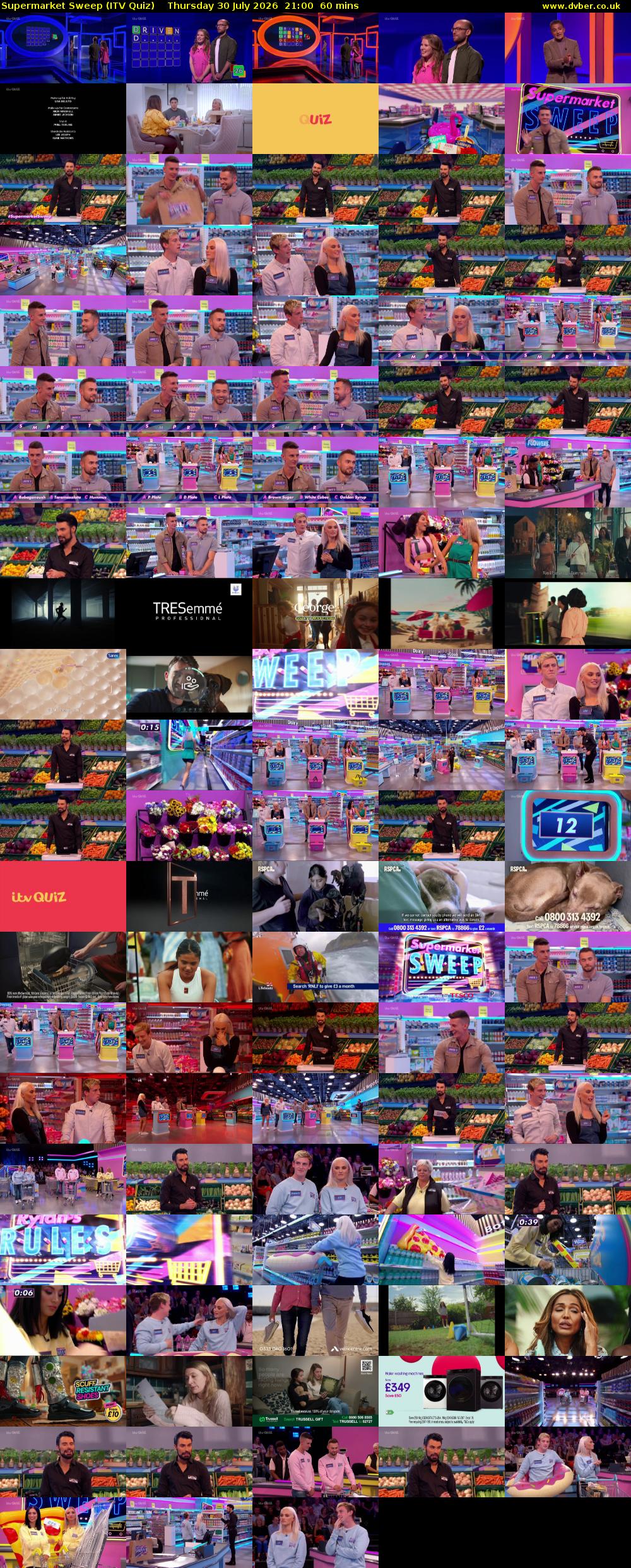 Supermarket Sweep (ITV Quiz) Thursday 30 July 2026 21:00 - 22:00
