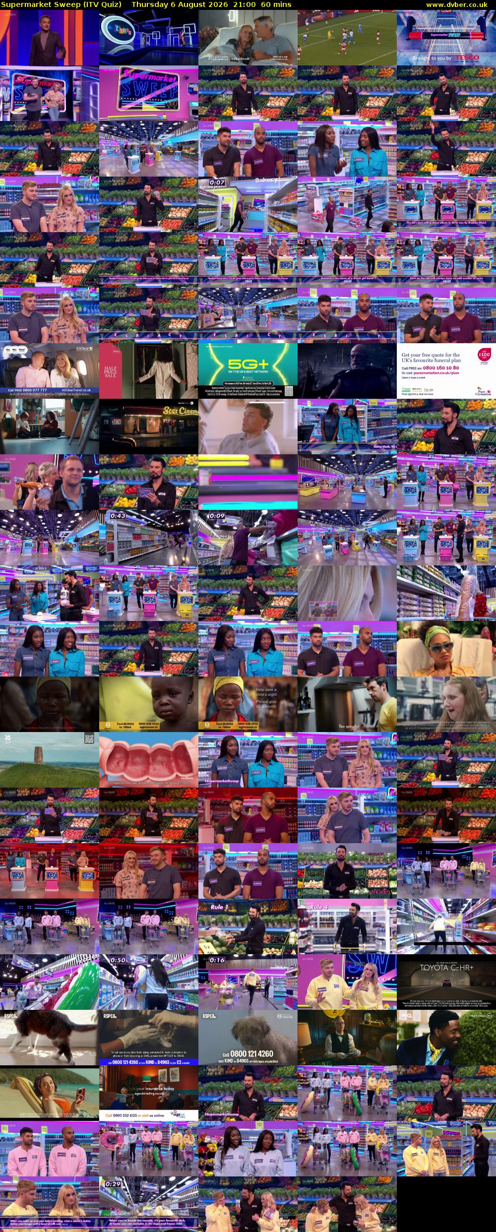Supermarket Sweep (ITV Quiz) Thursday 6 August 2026 21:00 - 22:00