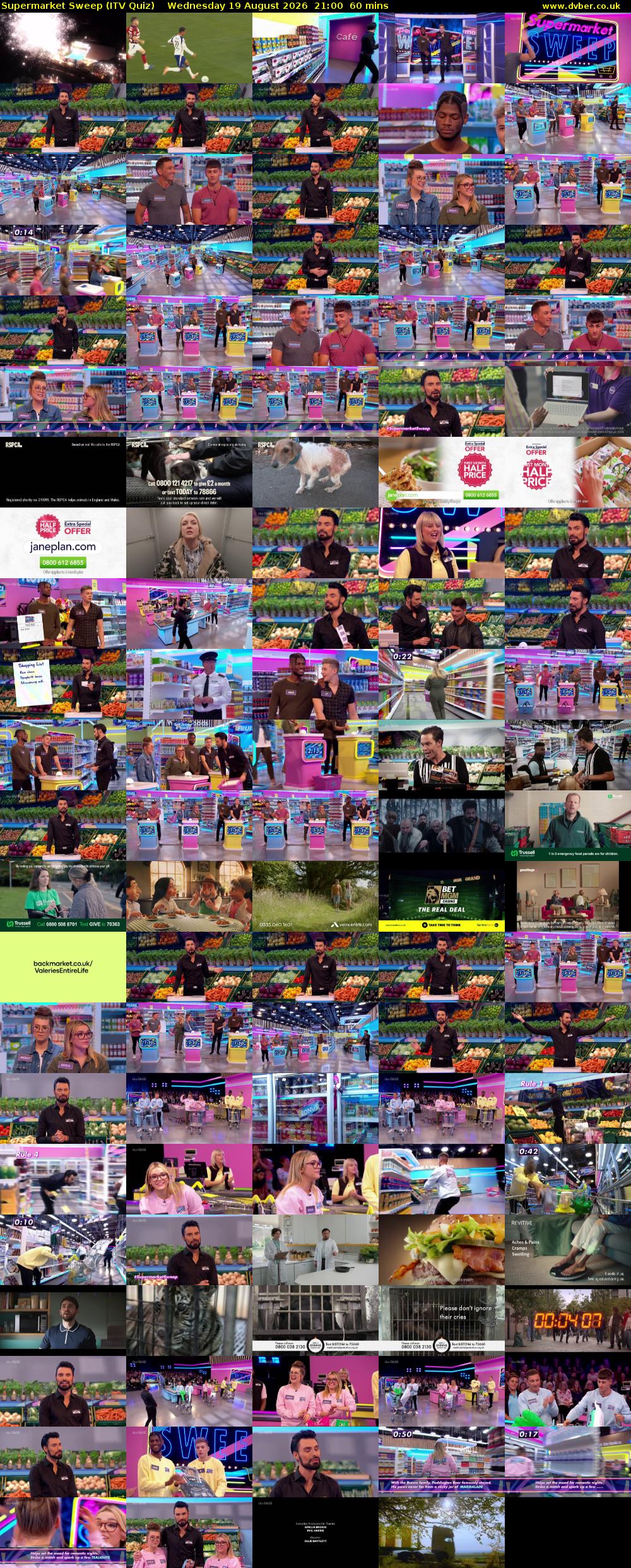 Supermarket Sweep (ITV Quiz) Wednesday 19 August 2026 21:00 - 22:00