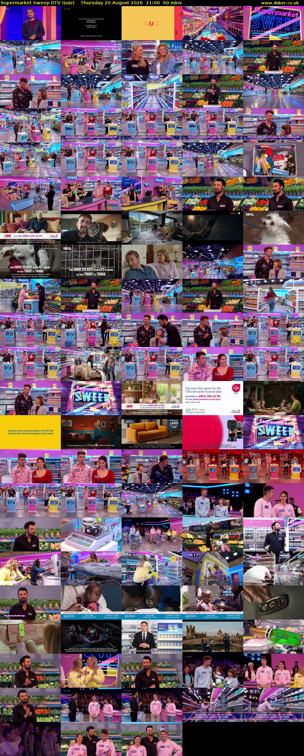 Supermarket Sweep (ITV Quiz) Thursday 20 August 2026 21:00 - 22:00