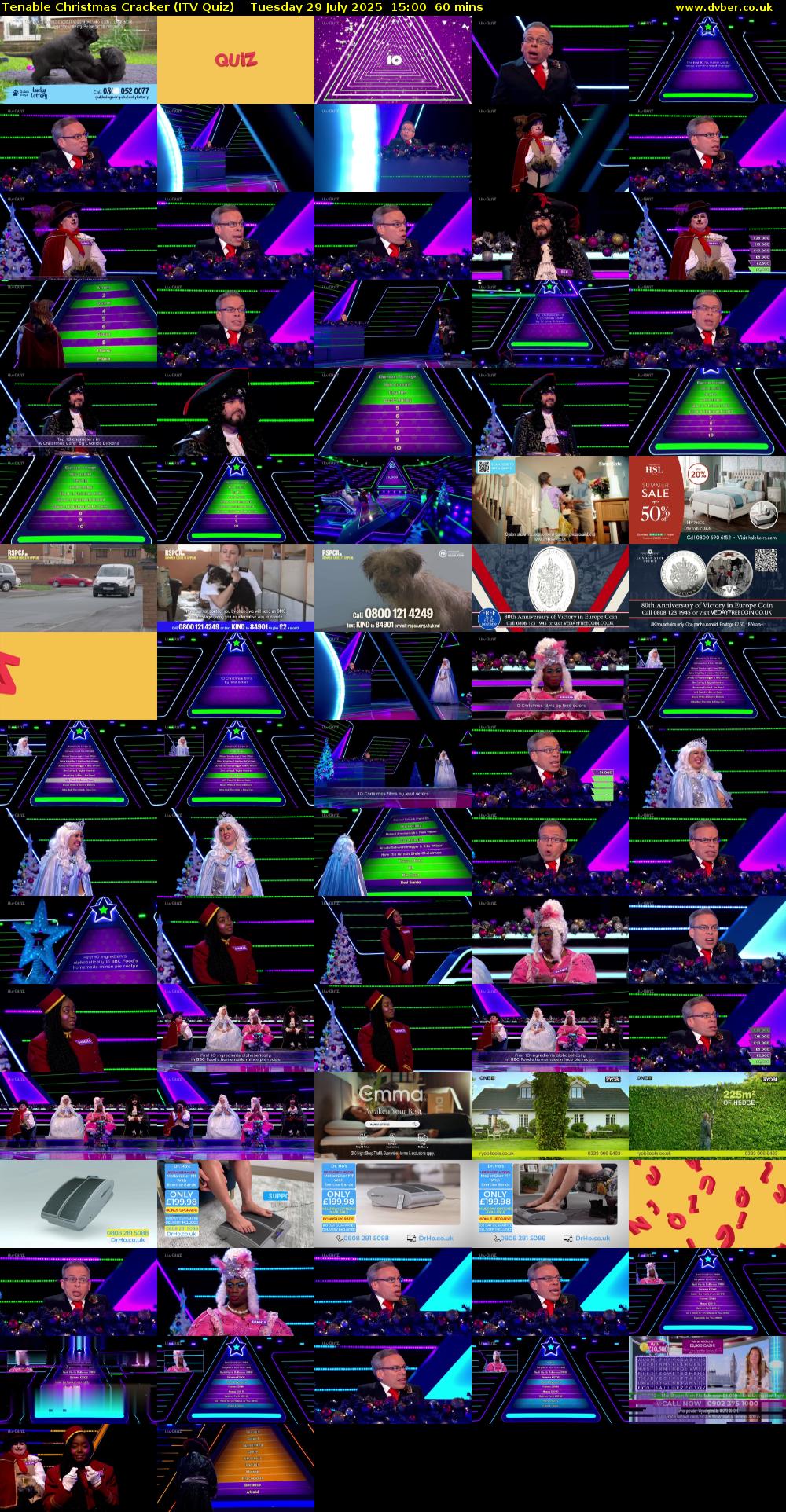 Tenable Christmas Cracker (ITV Quiz) Tuesday 29 July 2025 15:00 - 16:00