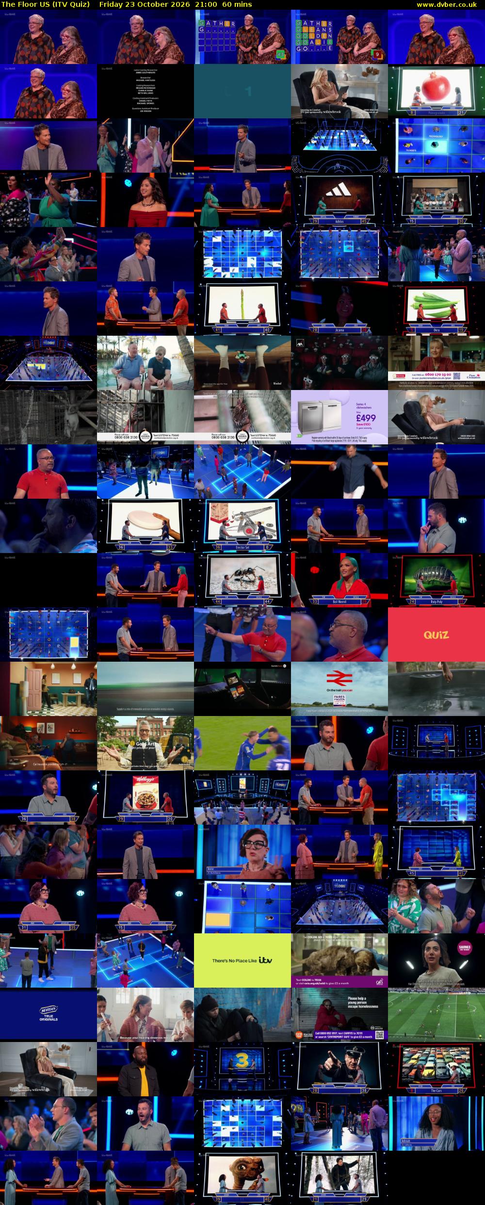 The Floor US (ITV Quiz) Friday 23 October 2026 21:00 - 22:00