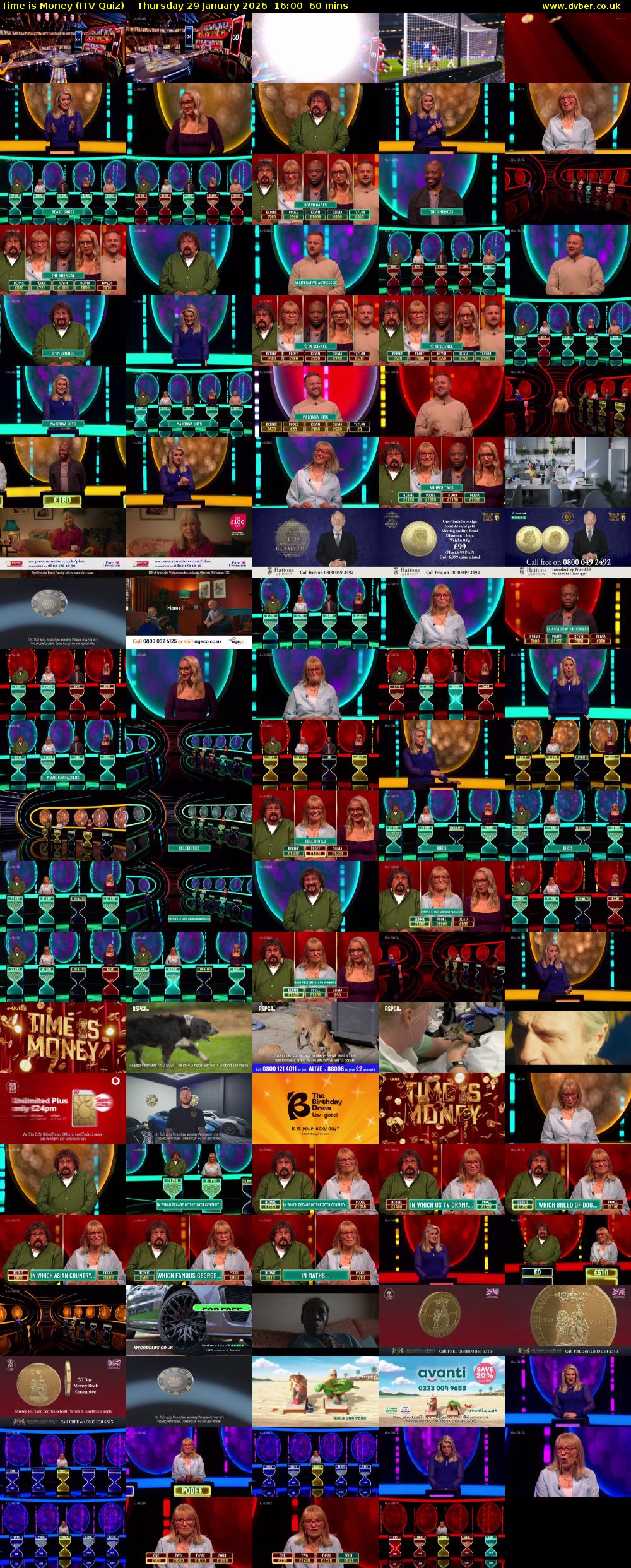 Time is Money (ITV Quiz) Thursday 29 January 2026 16:00 - 17:00