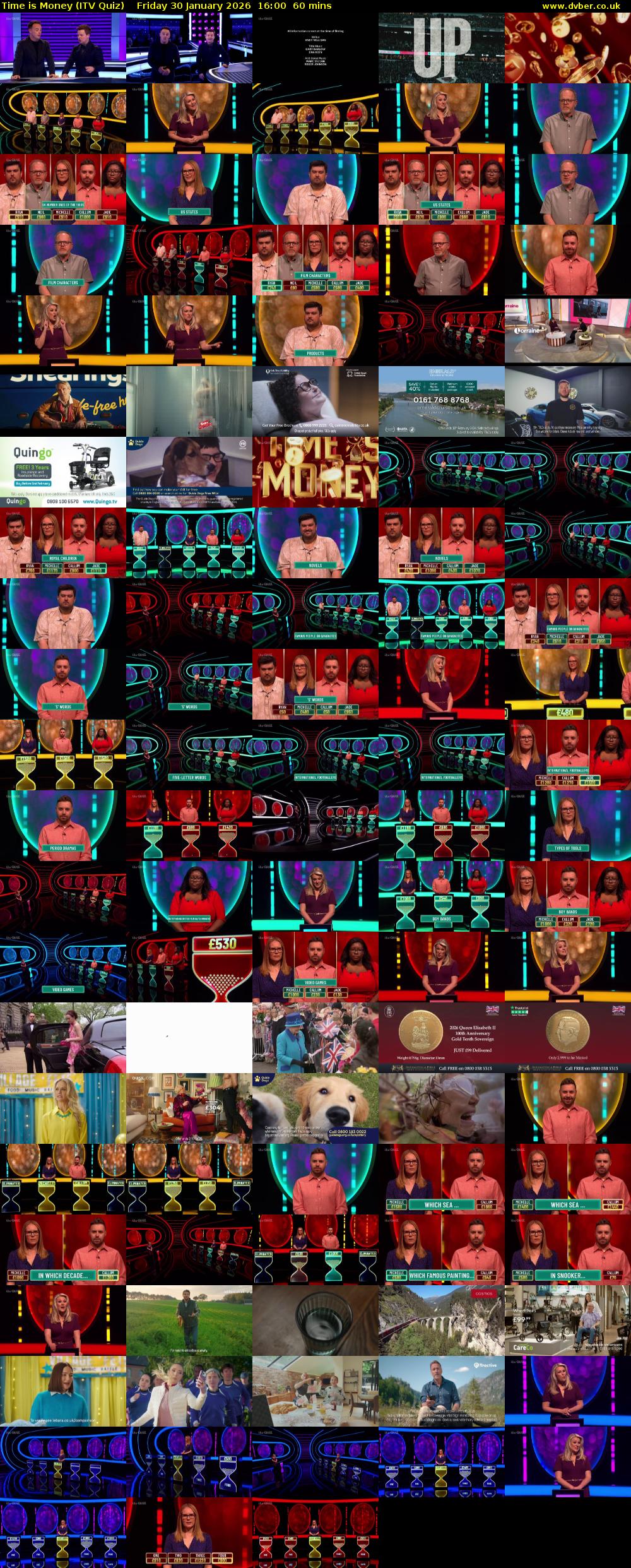 Time is Money (ITV Quiz) Friday 30 January 2026 16:00 - 17:00