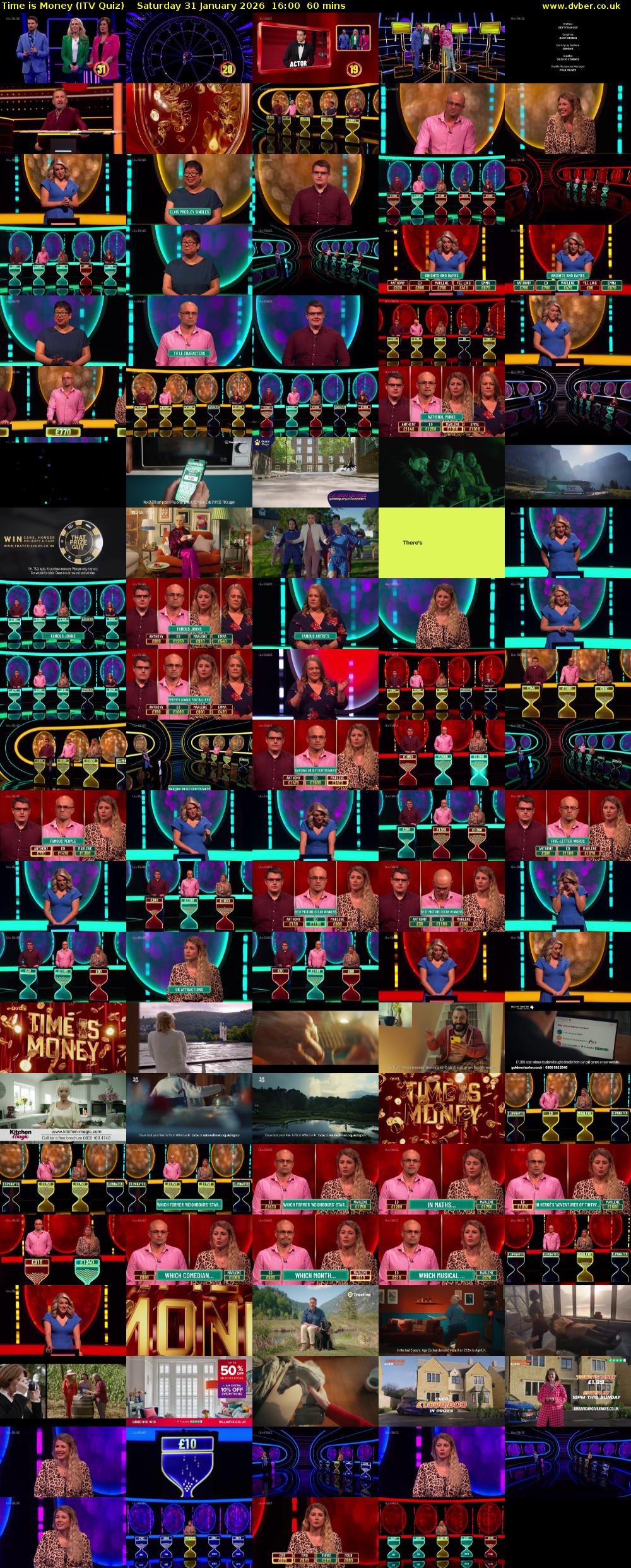 Time is Money (ITV Quiz) Saturday 31 January 2026 16:00 - 17:00