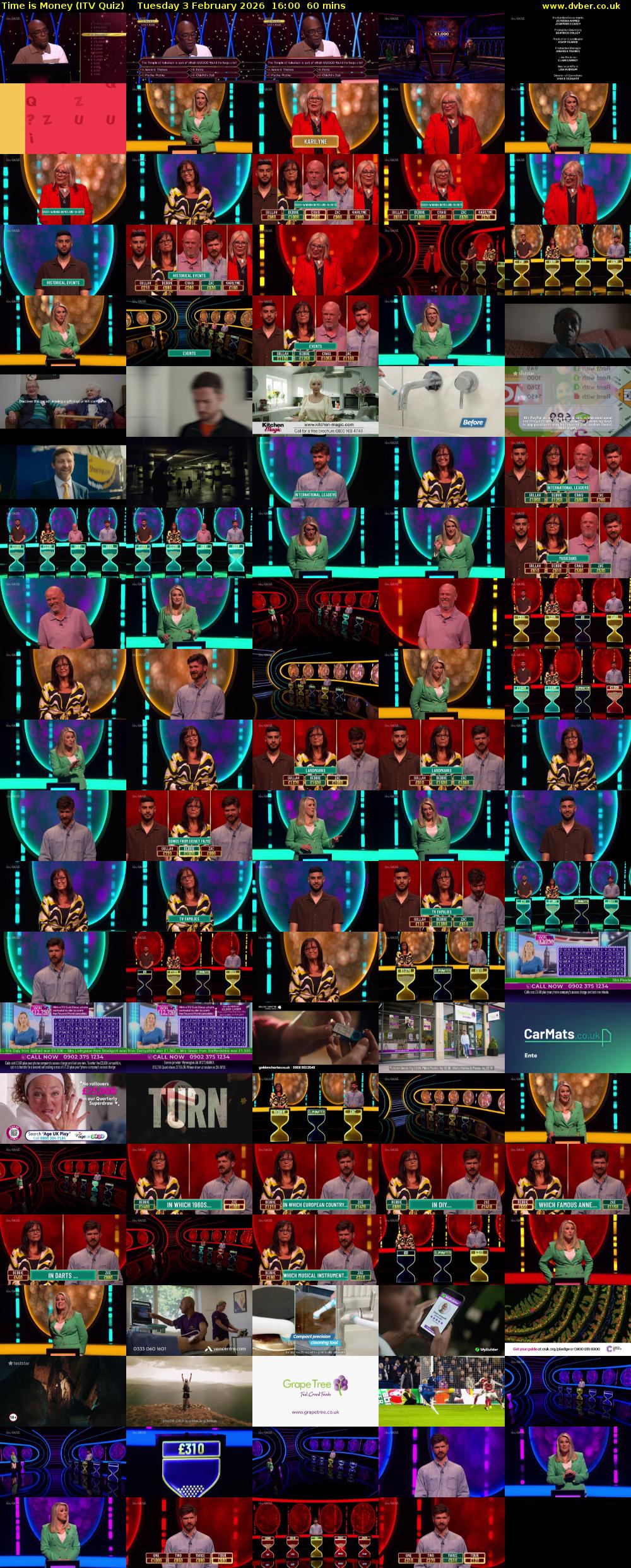 Time is Money (ITV Quiz) Tuesday 3 February 2026 16:00 - 17:00
