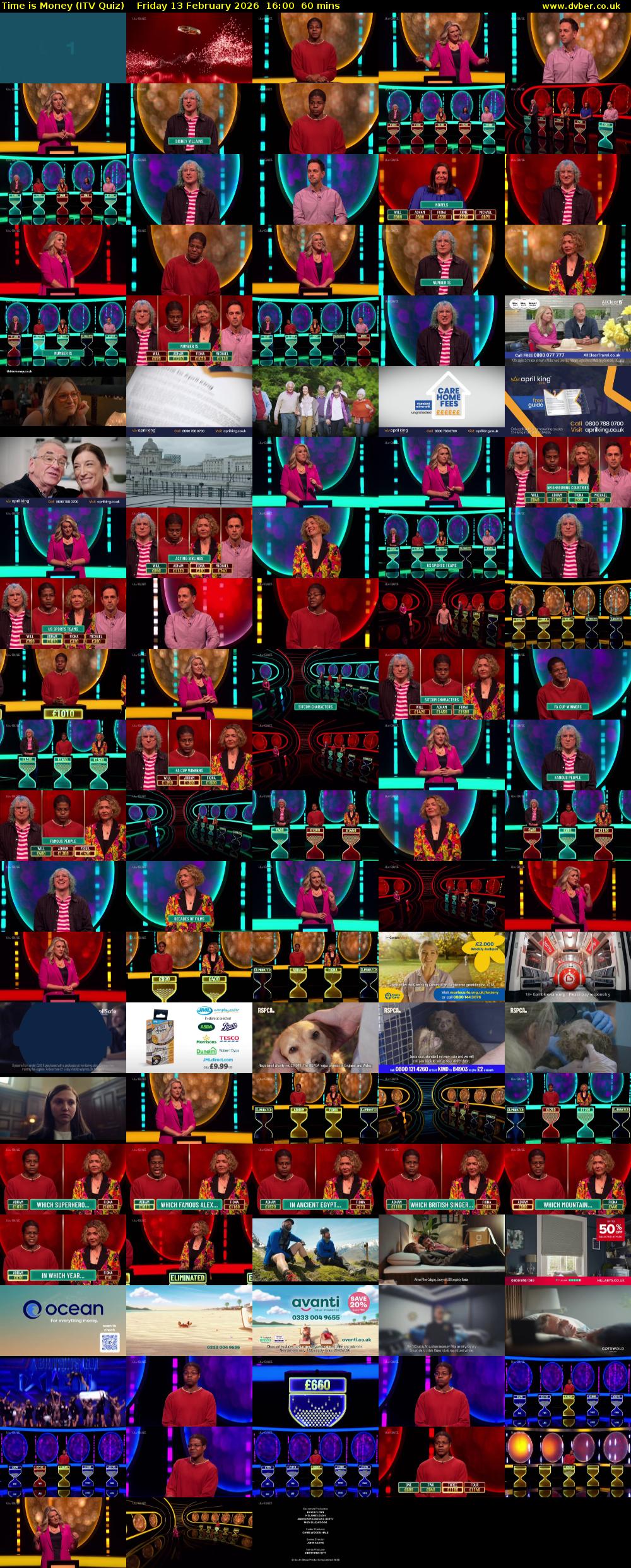 Time is Money (ITV Quiz) Friday 13 February 2026 16:00 - 17:00
