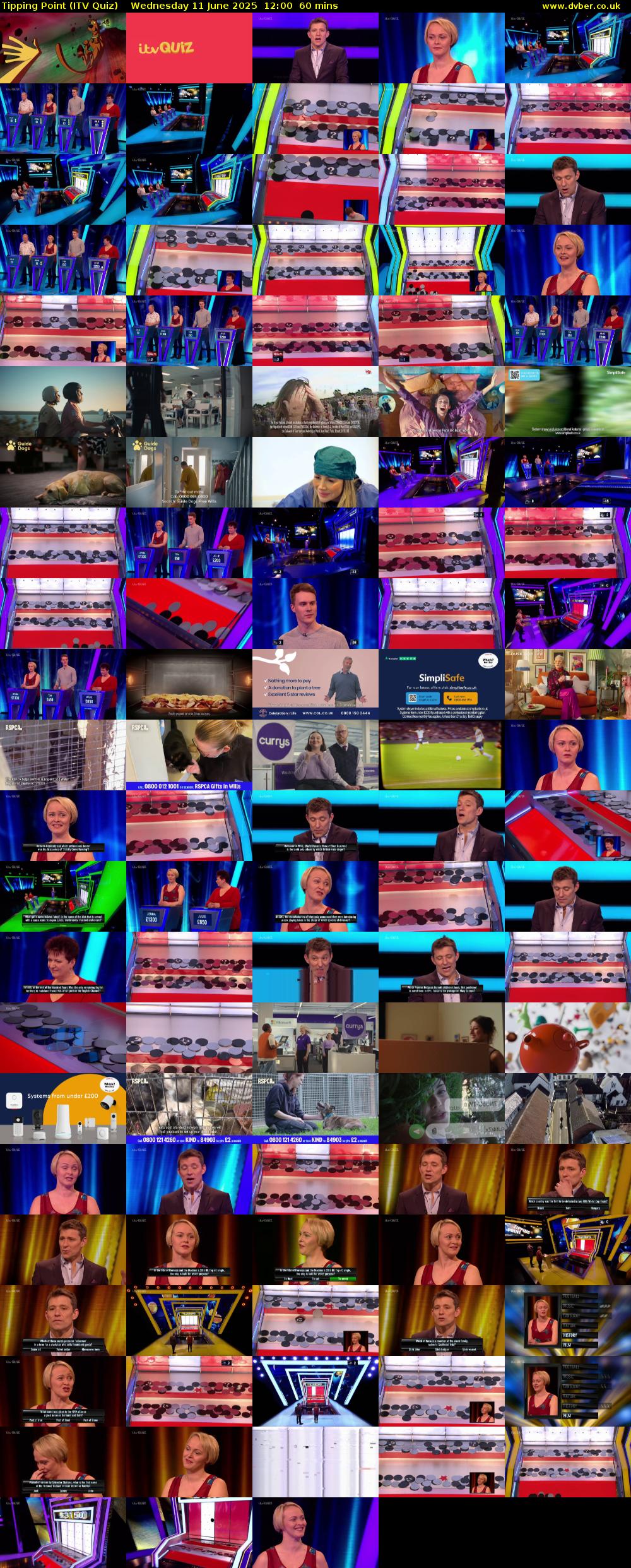 Tipping Point (ITV Quiz) Wednesday 11 June 2025 12:00 - 13:00