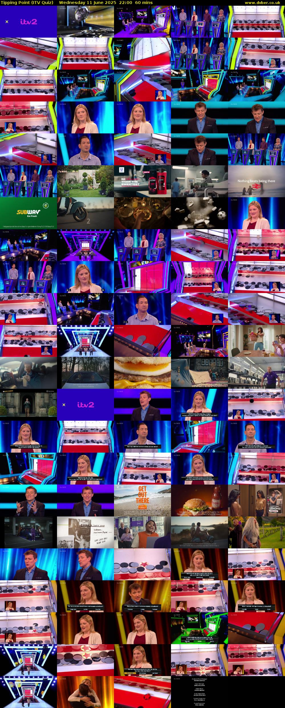 Tipping Point (ITV Quiz) Wednesday 11 June 2025 22:00 - 23:00