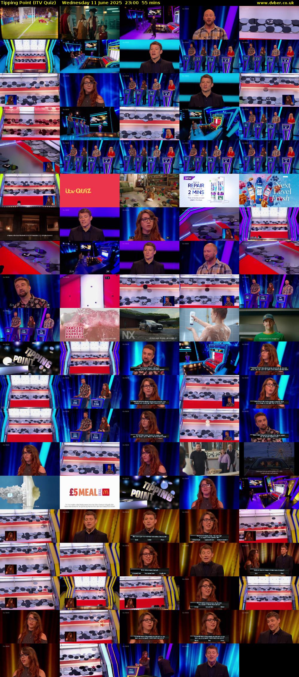 Tipping Point (ITV Quiz) Wednesday 11 June 2025 23:00 - 23:55