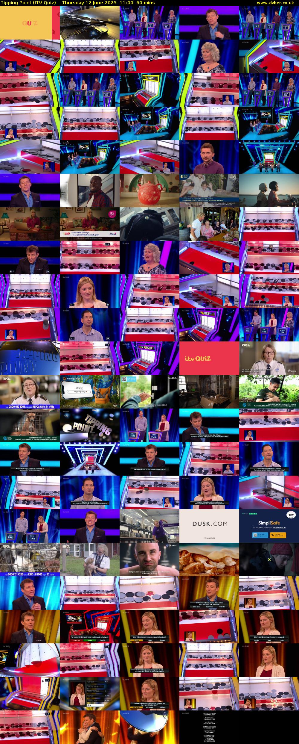 Tipping Point (ITV Quiz) Thursday 12 June 2025 11:00 - 12:00