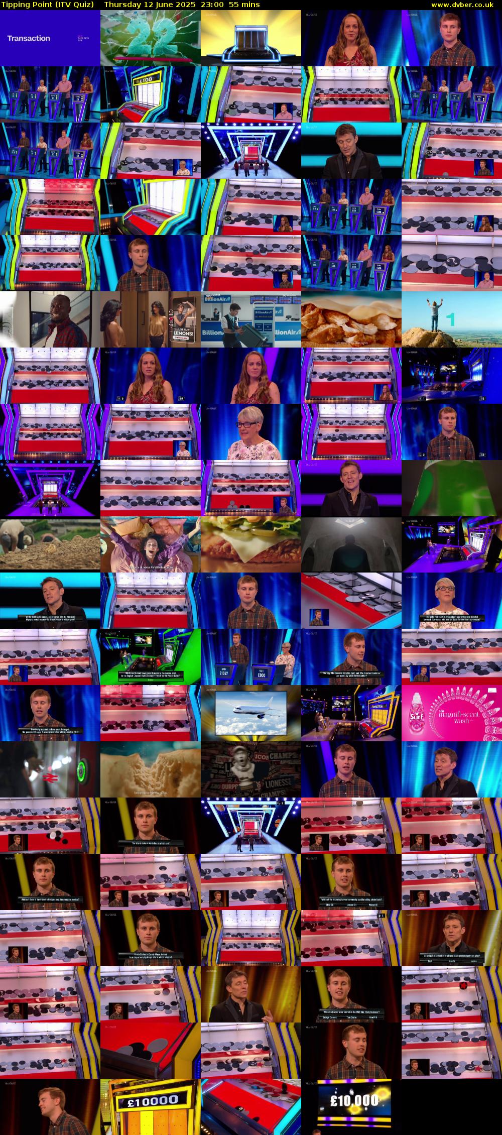 Tipping Point (ITV Quiz) Thursday 12 June 2025 23:00 - 23:55