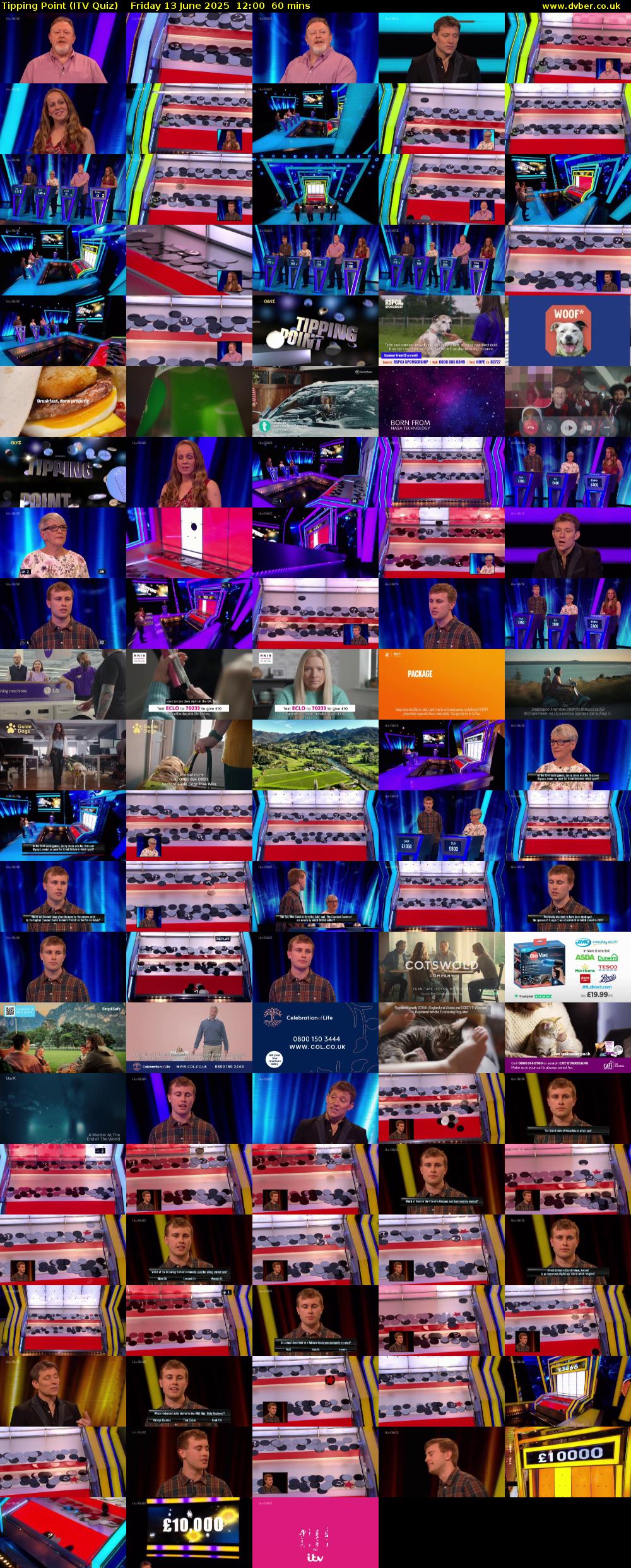 Tipping Point (ITV Quiz) Friday 13 June 2025 12:00 - 13:00