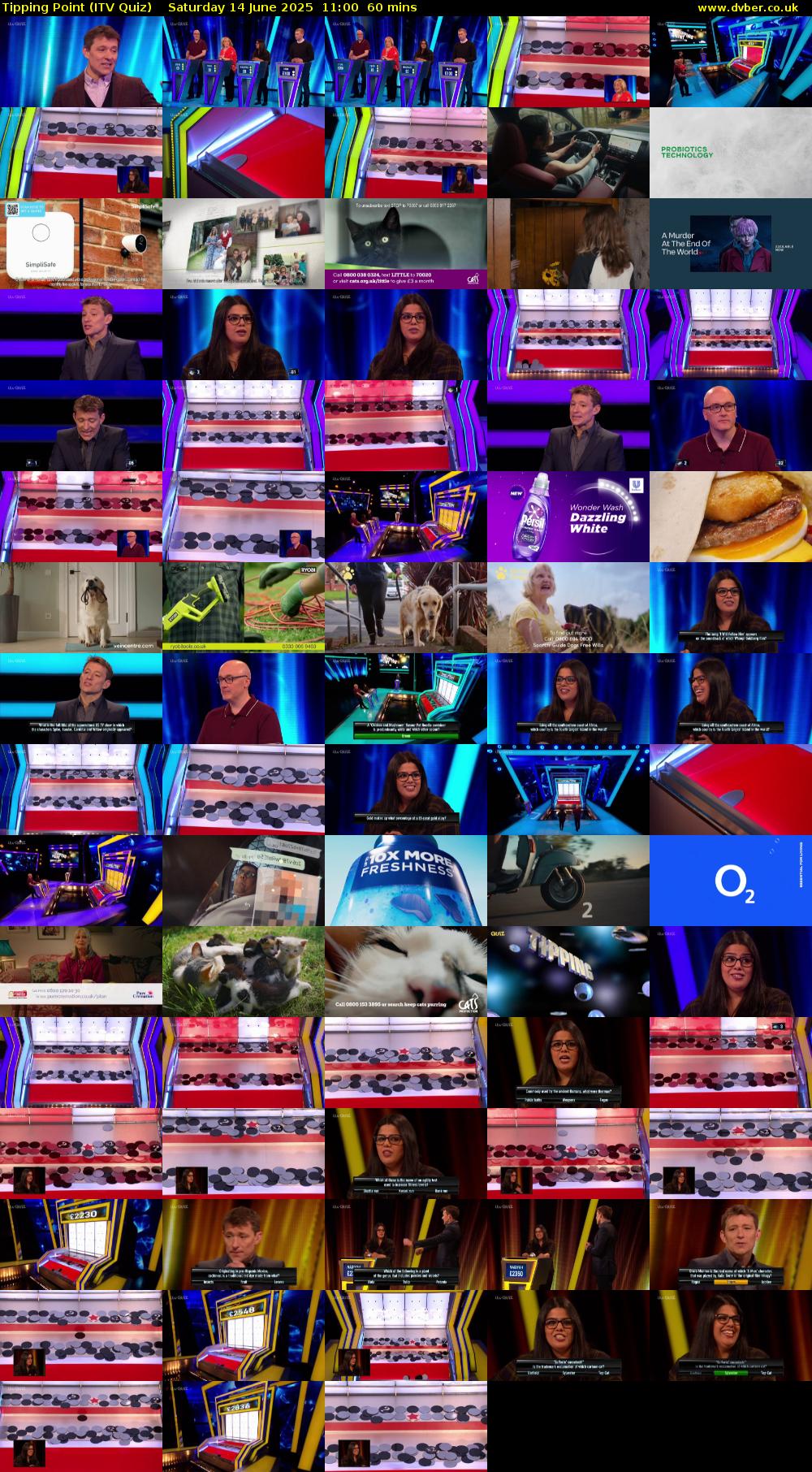 Tipping Point (ITV Quiz) Saturday 14 June 2025 11:00 - 12:00