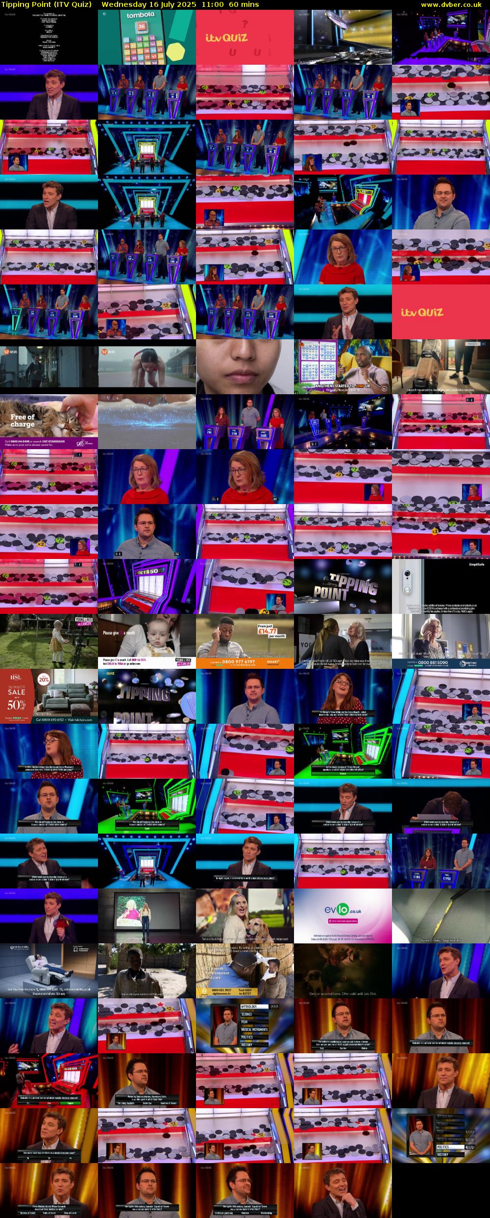 Tipping Point (ITV Quiz) Wednesday 16 July 2025 11:00 - 12:00