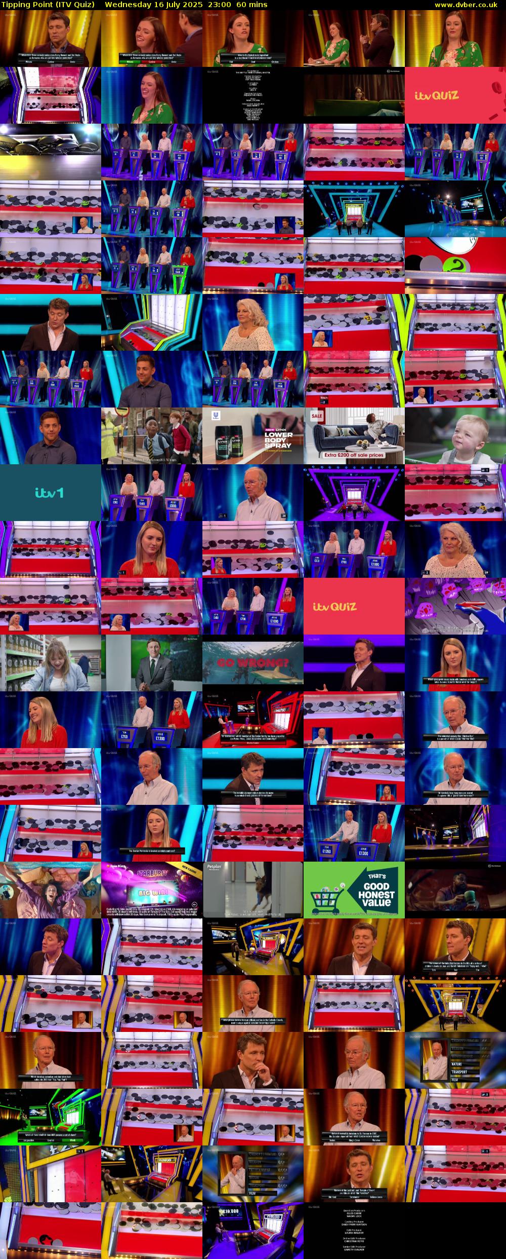 Tipping Point (ITV Quiz) Wednesday 16 July 2025 23:00 - 00:00