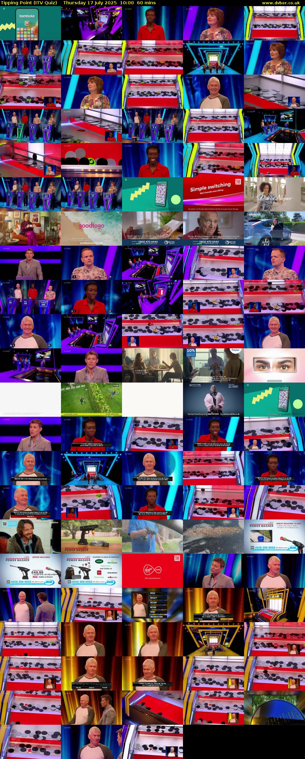 Tipping Point (ITV Quiz) Thursday 17 July 2025 10:00 - 11:00