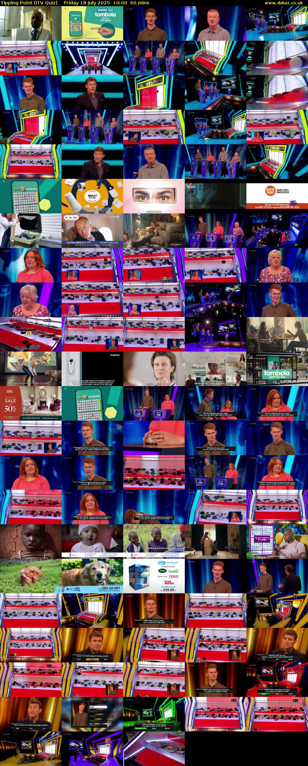 Tipping Point (ITV Quiz) Friday 18 July 2025 10:00 - 11:00