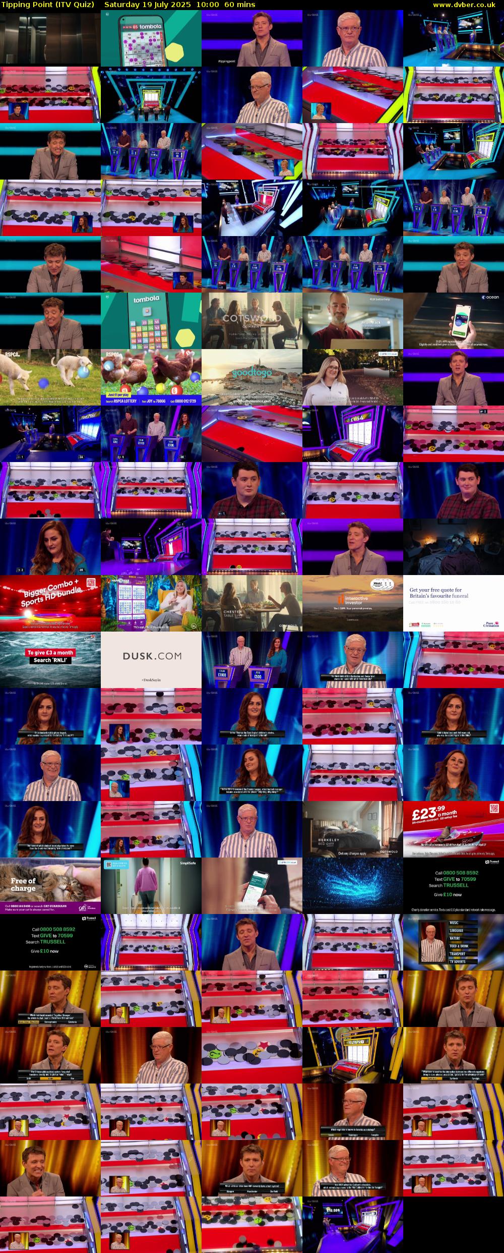 Tipping Point (ITV Quiz) Saturday 19 July 2025 10:00 - 11:00
