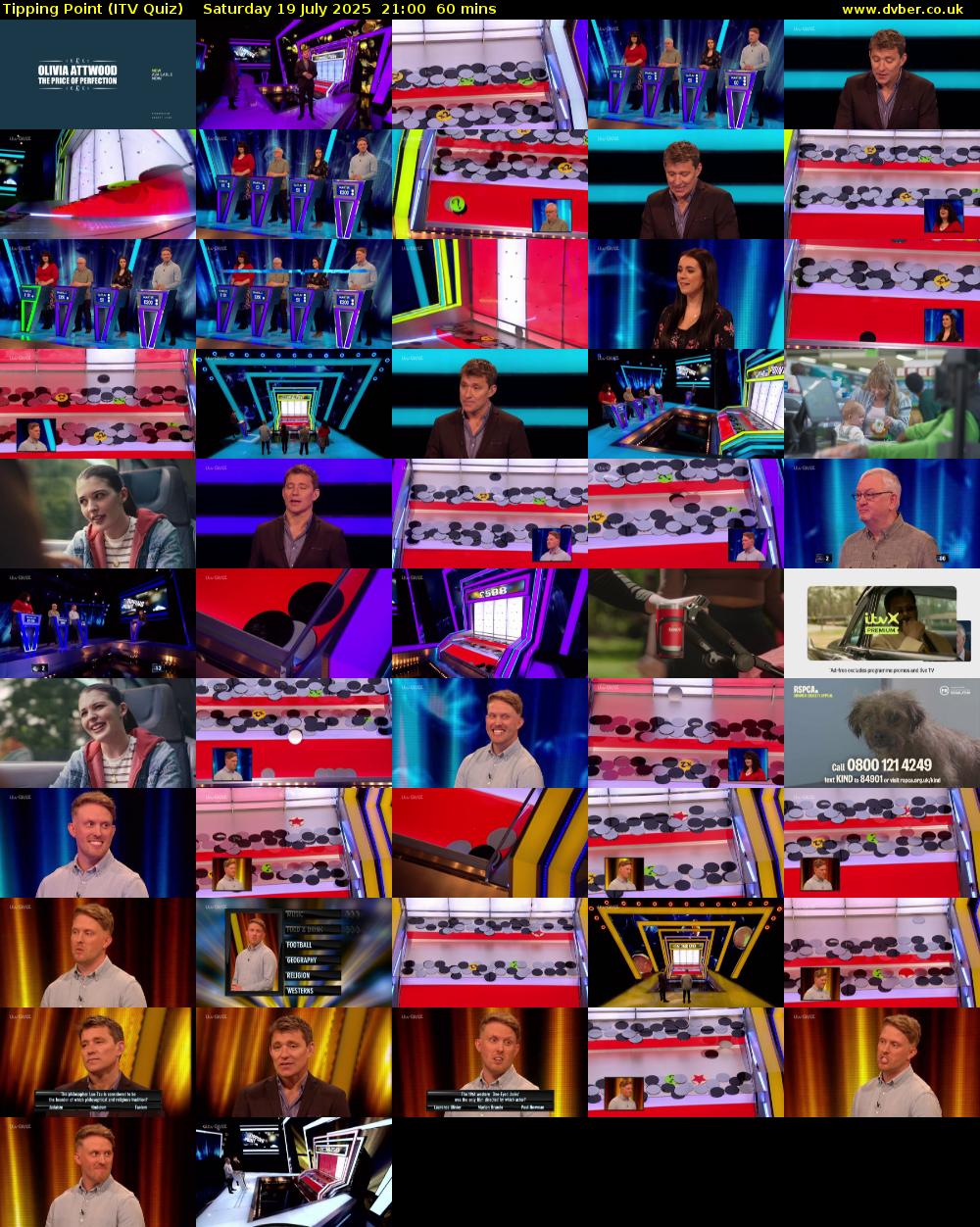 Tipping Point (ITV Quiz) Saturday 19 July 2025 21:00 - 22:00