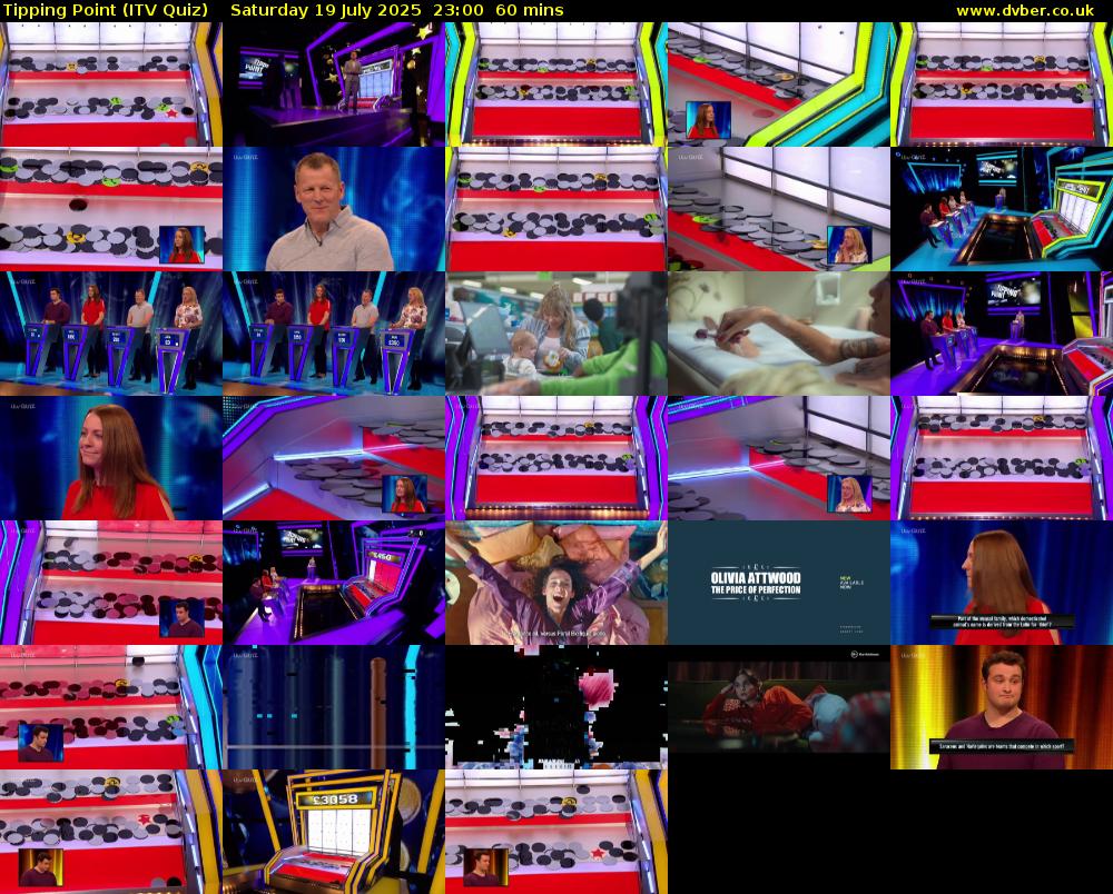 Tipping Point (ITV Quiz) Saturday 19 July 2025 23:00 - 00:00