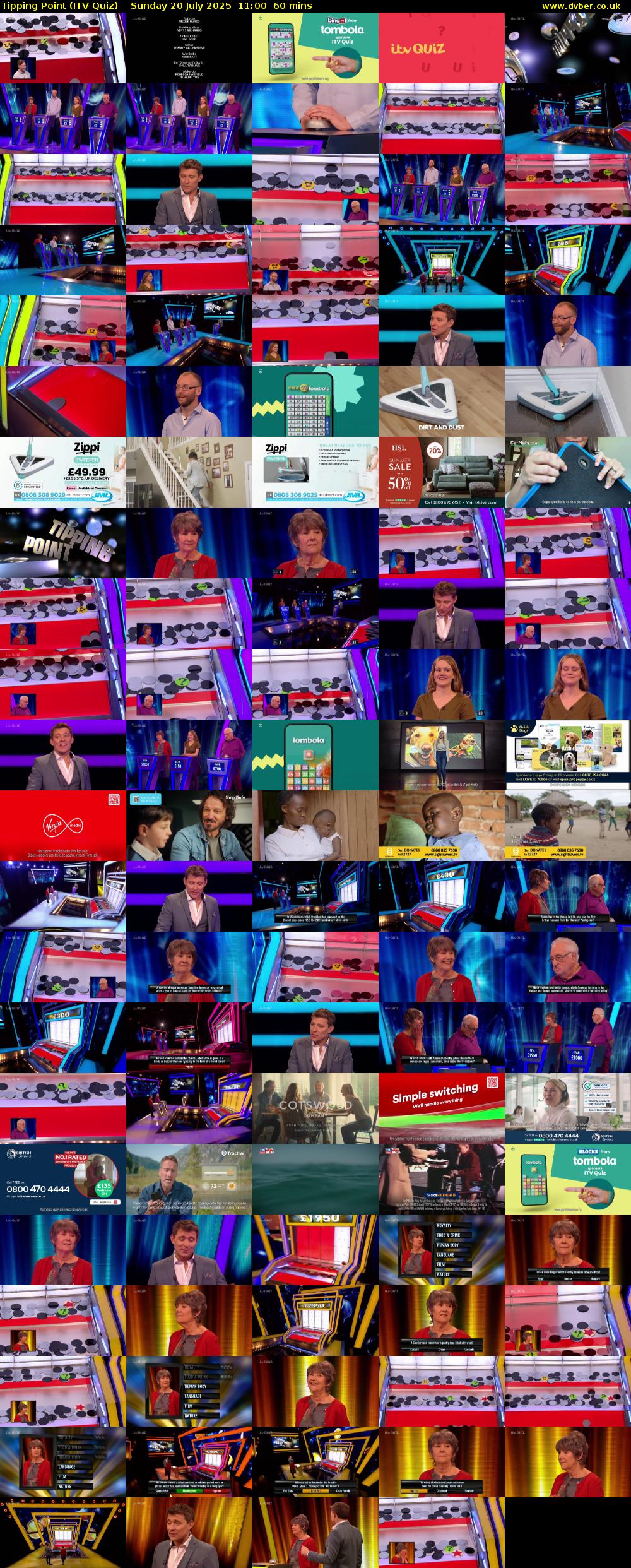 Tipping Point (ITV Quiz) Sunday 20 July 2025 11:00 - 12:00