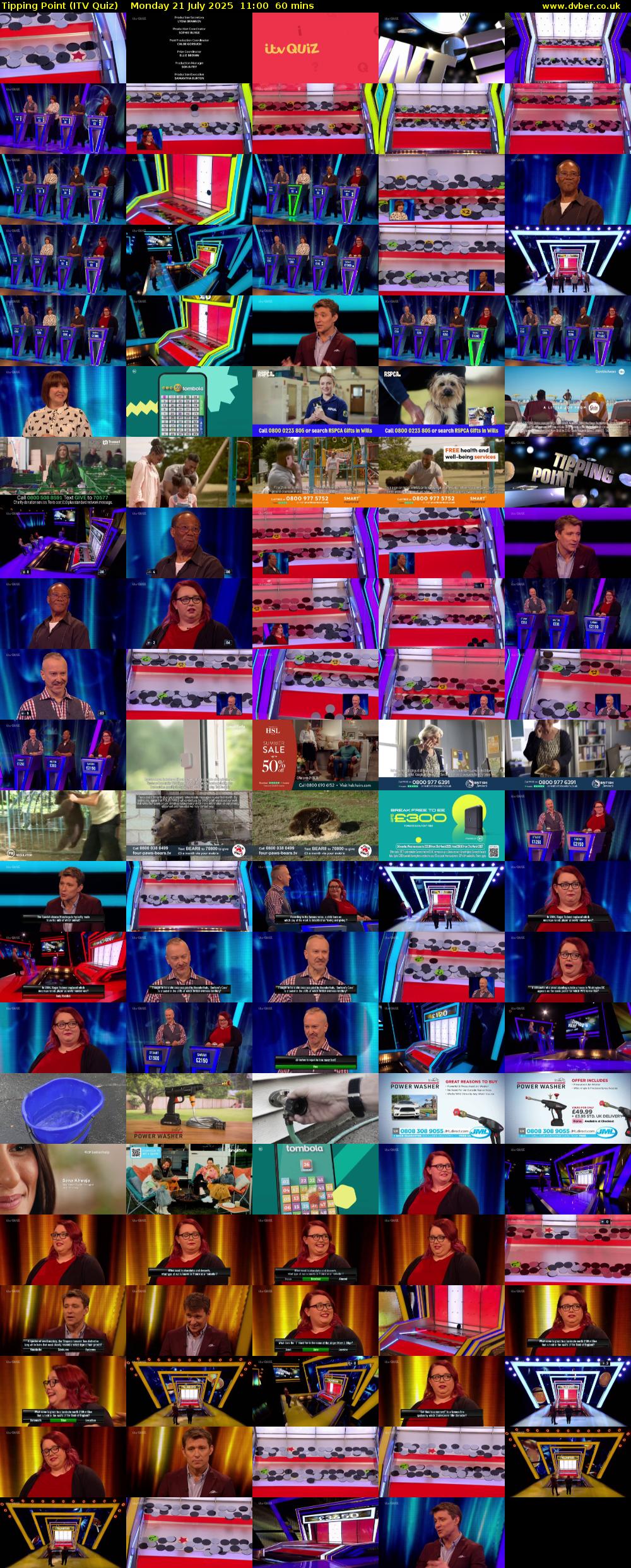 Tipping Point (ITV Quiz) Monday 21 July 2025 11:00 - 12:00