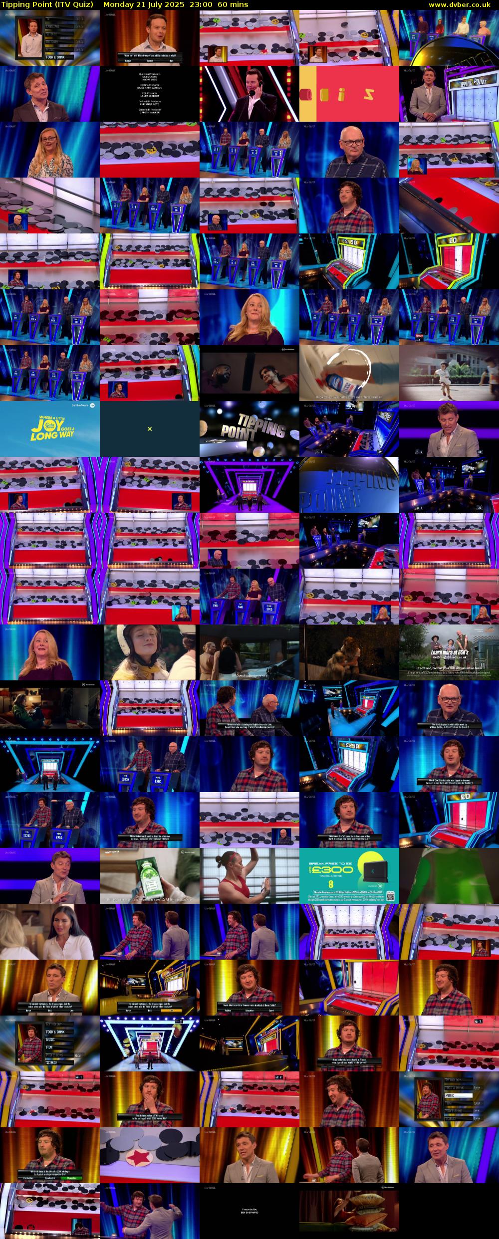 Tipping Point (ITV Quiz) Monday 21 July 2025 23:00 - 00:00