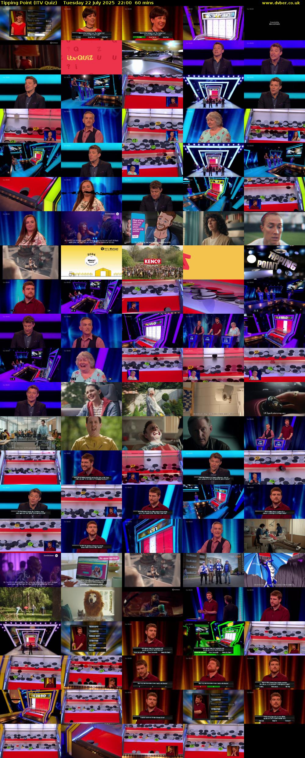 Tipping Point (ITV Quiz) Tuesday 22 July 2025 22:00 - 23:00