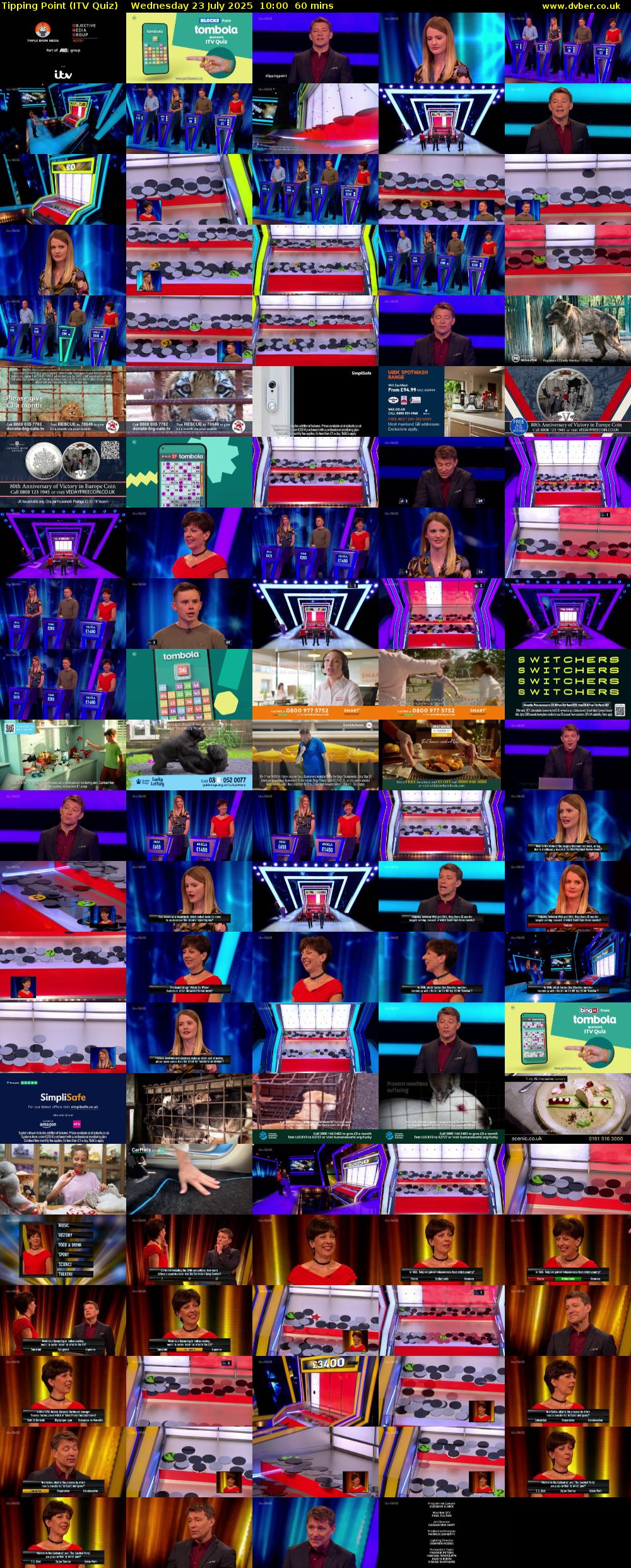 Tipping Point (ITV Quiz) Wednesday 23 July 2025 10:00 - 11:00