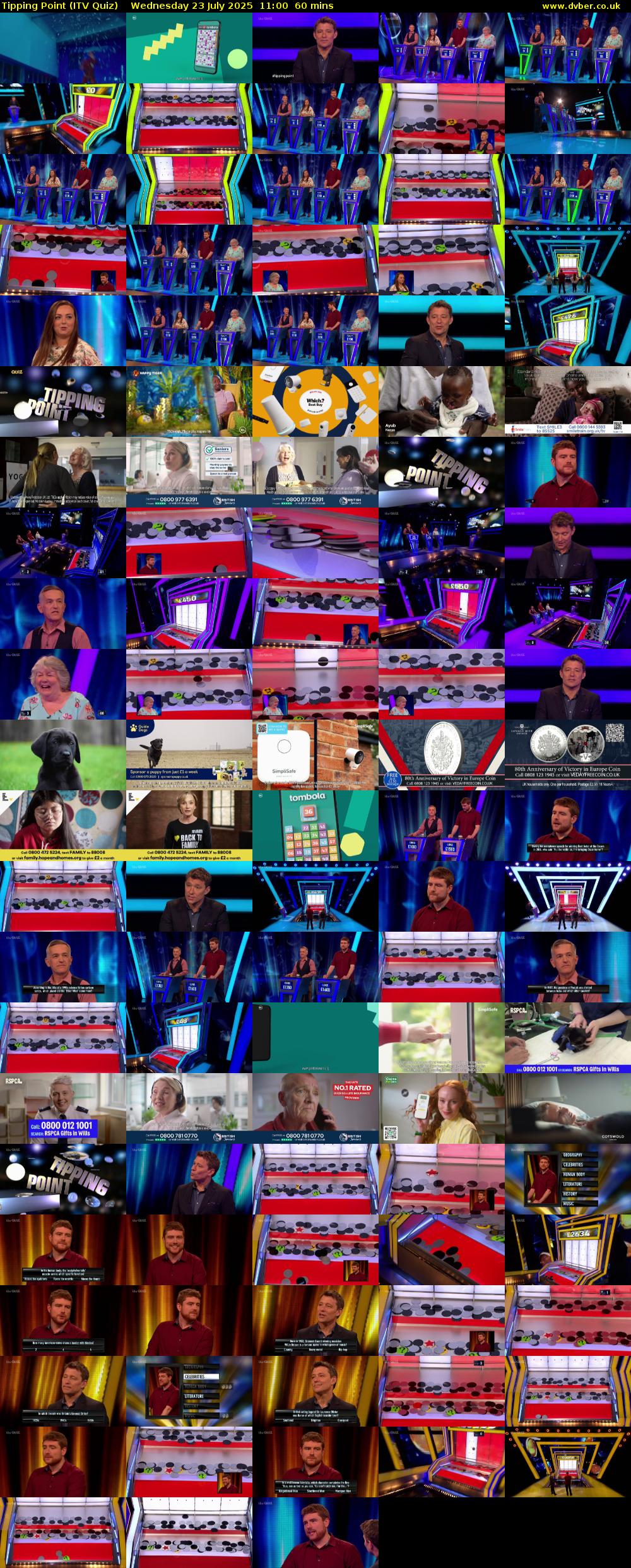 Tipping Point (ITV Quiz) Wednesday 23 July 2025 11:00 - 12:00