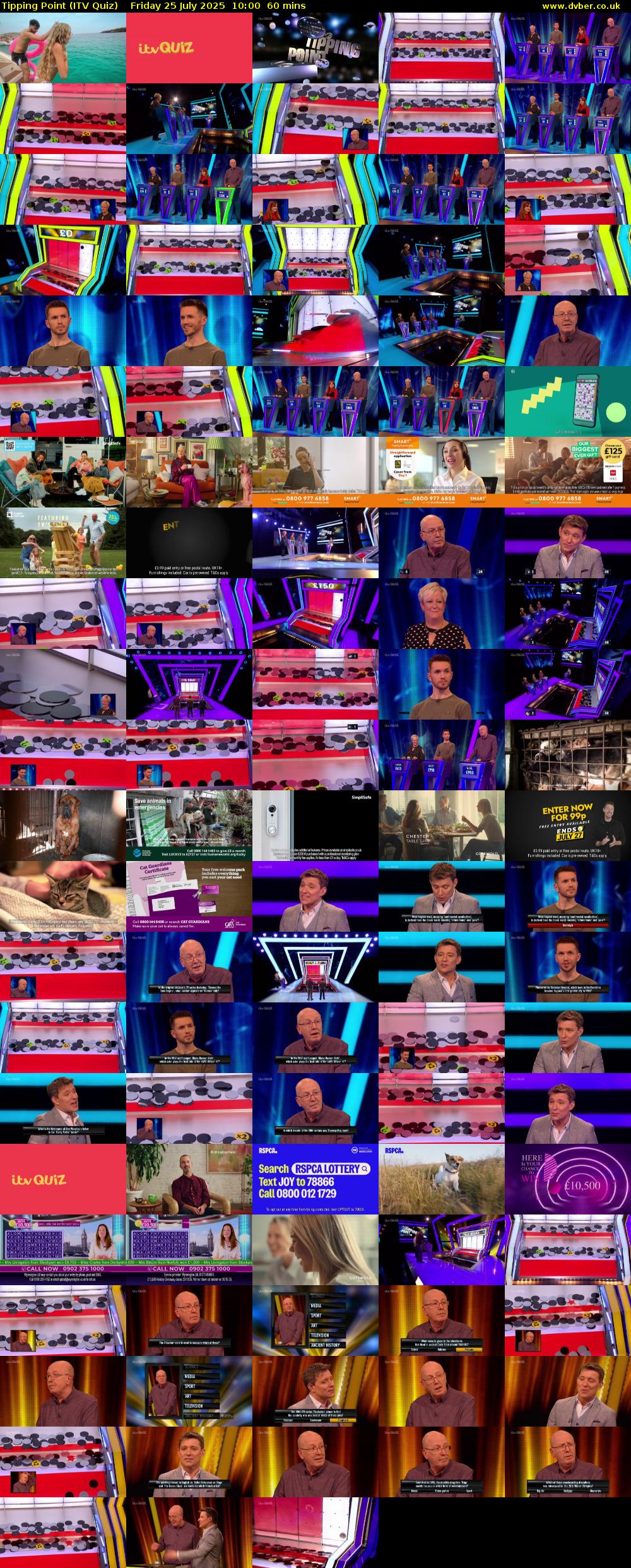 Tipping Point (ITV Quiz) Friday 25 July 2025 10:00 - 11:00