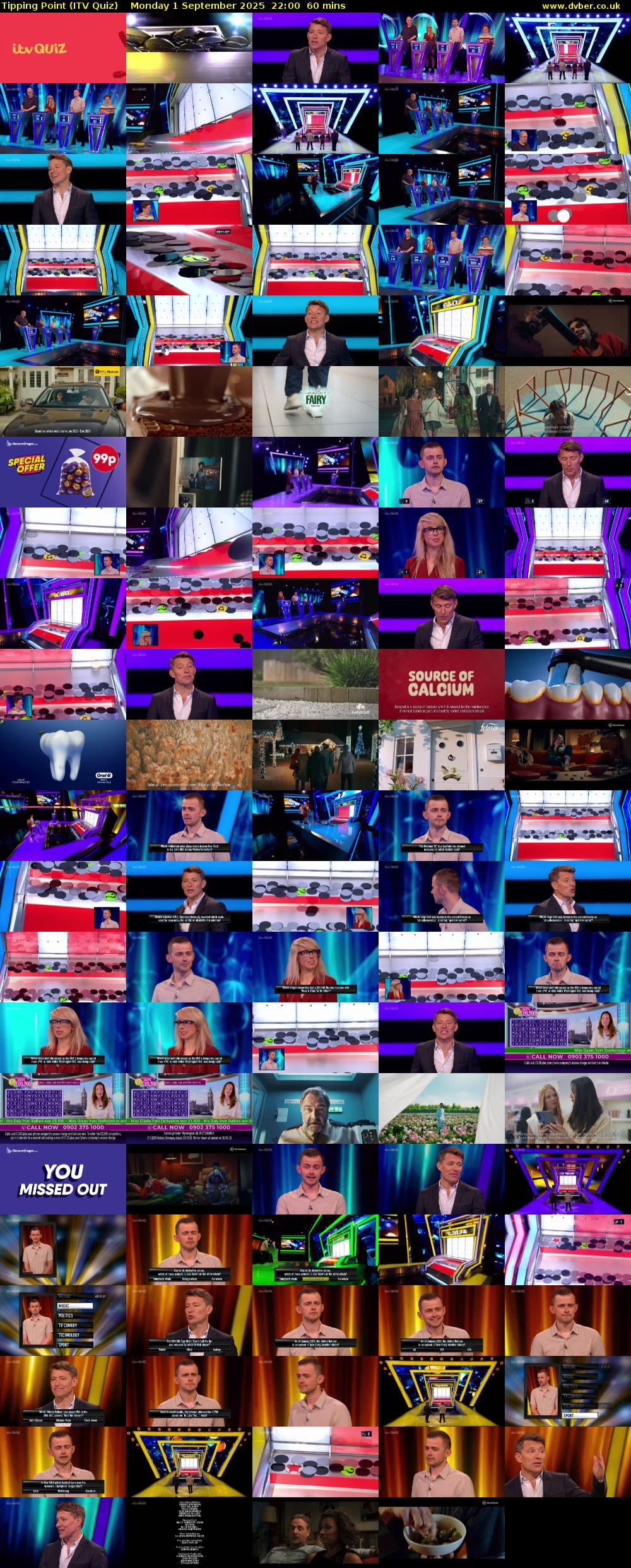 Tipping Point (ITV Quiz) Monday 1 September 2025 22:00 - 23:00