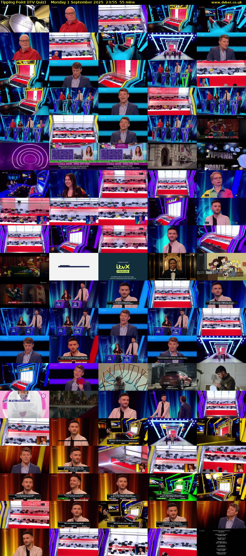 Tipping Point (ITV Quiz) Monday 1 September 2025 23:55 - 00:50