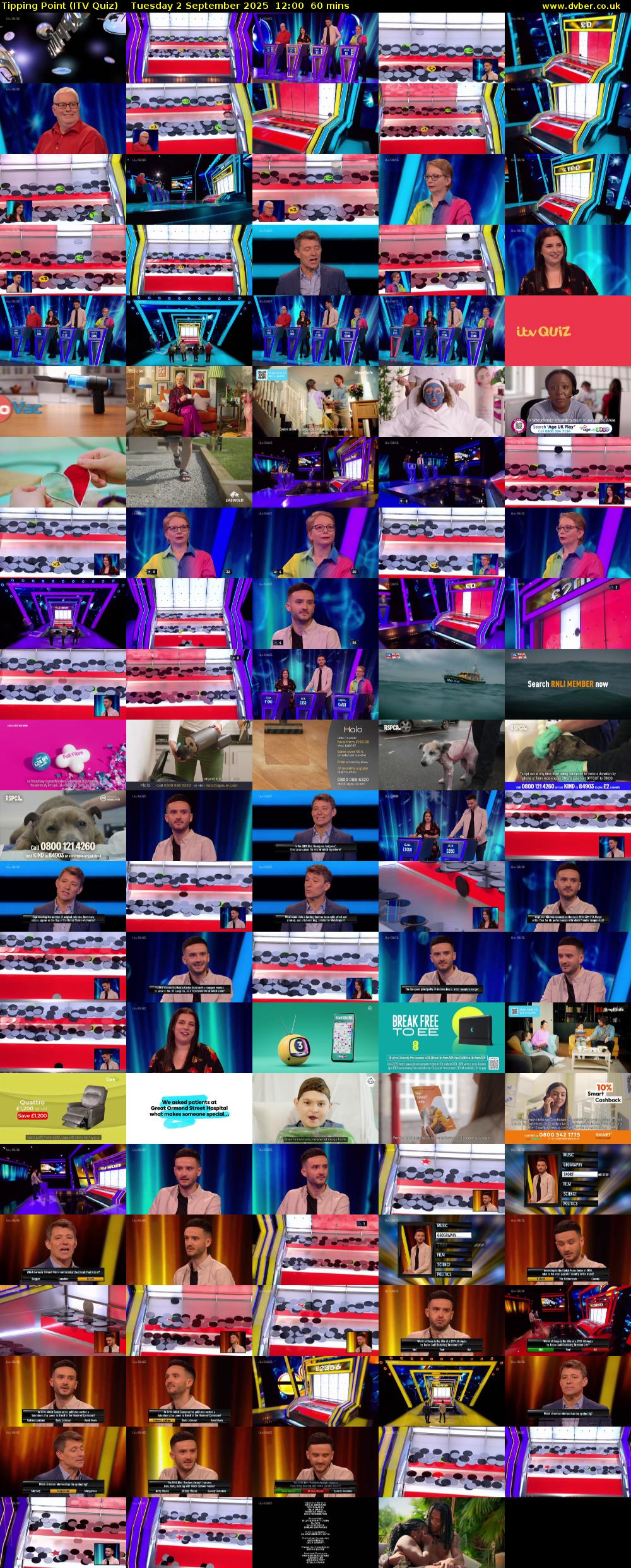 Tipping Point (ITV Quiz) Tuesday 2 September 2025 12:00 - 13:00