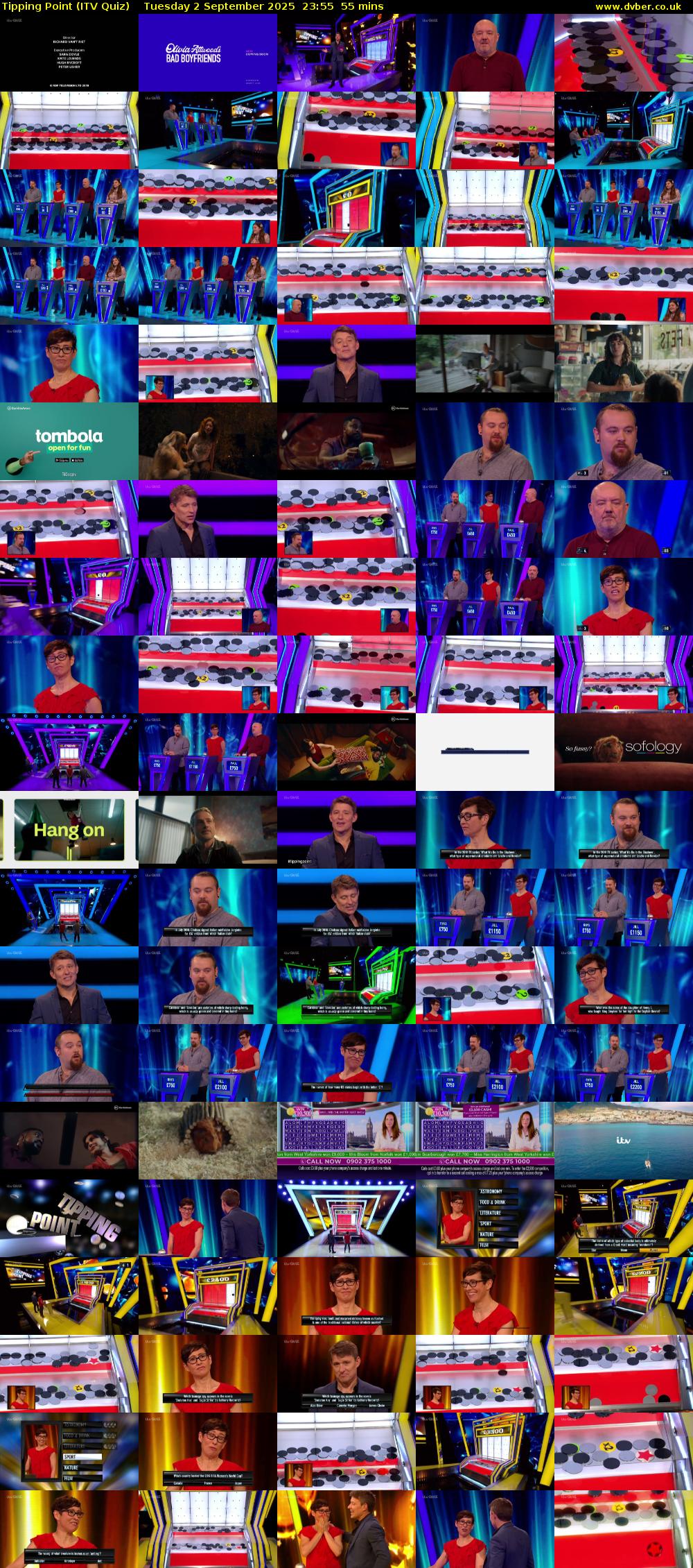 Tipping Point (ITV Quiz) Tuesday 2 September 2025 23:55 - 00:50