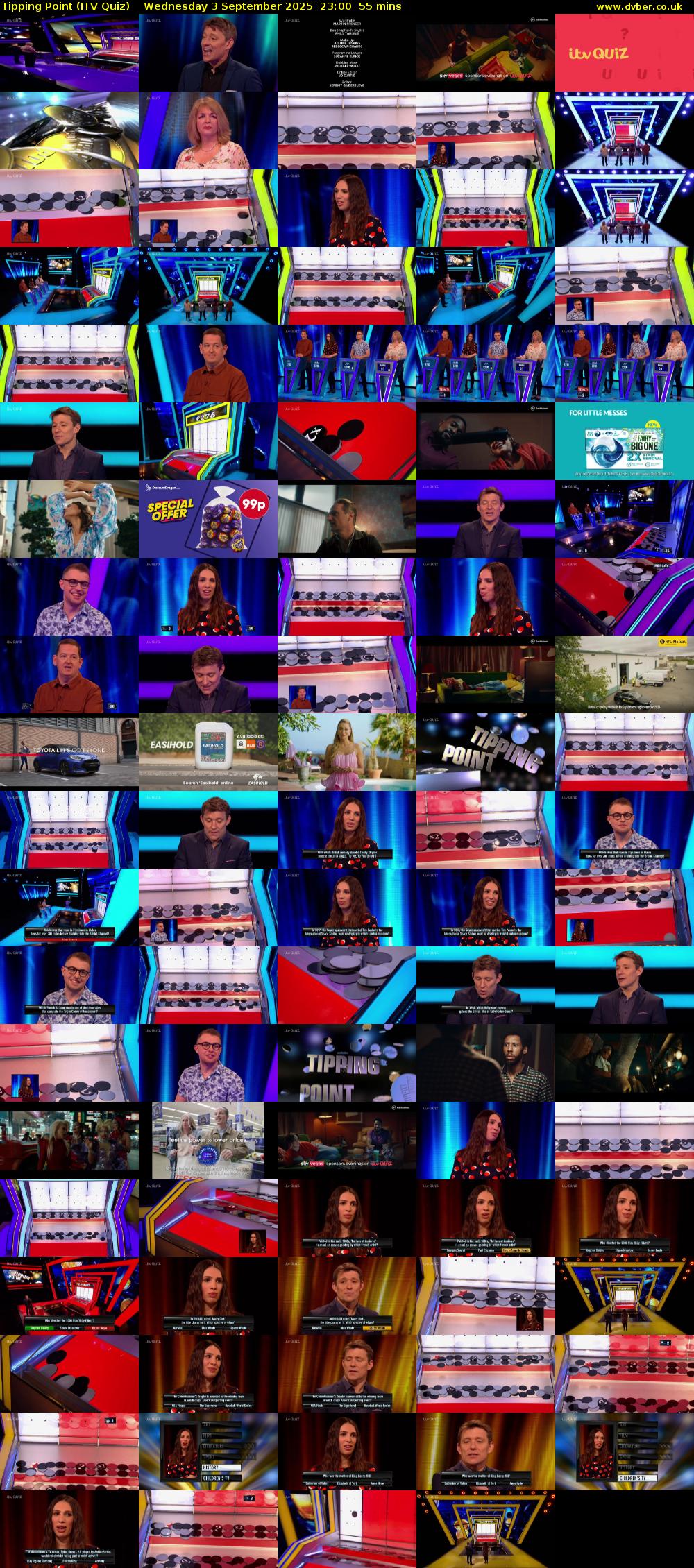 Tipping Point (ITV Quiz) Wednesday 3 September 2025 23:00 - 23:55
