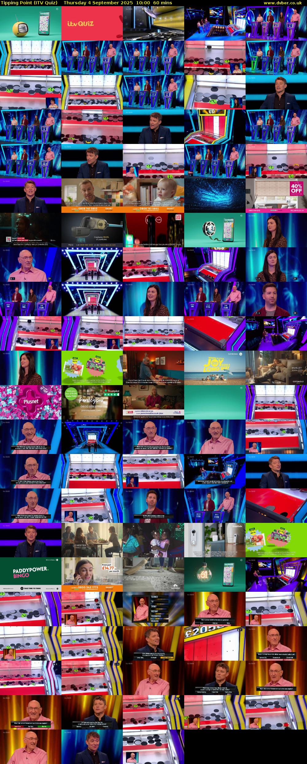 Tipping Point (ITV Quiz) Thursday 4 September 2025 10:00 - 11:00