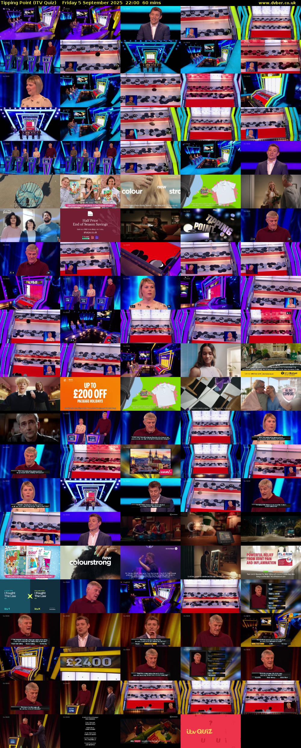 Tipping Point (ITV Quiz) Friday 5 September 2025 22:00 - 23:00
